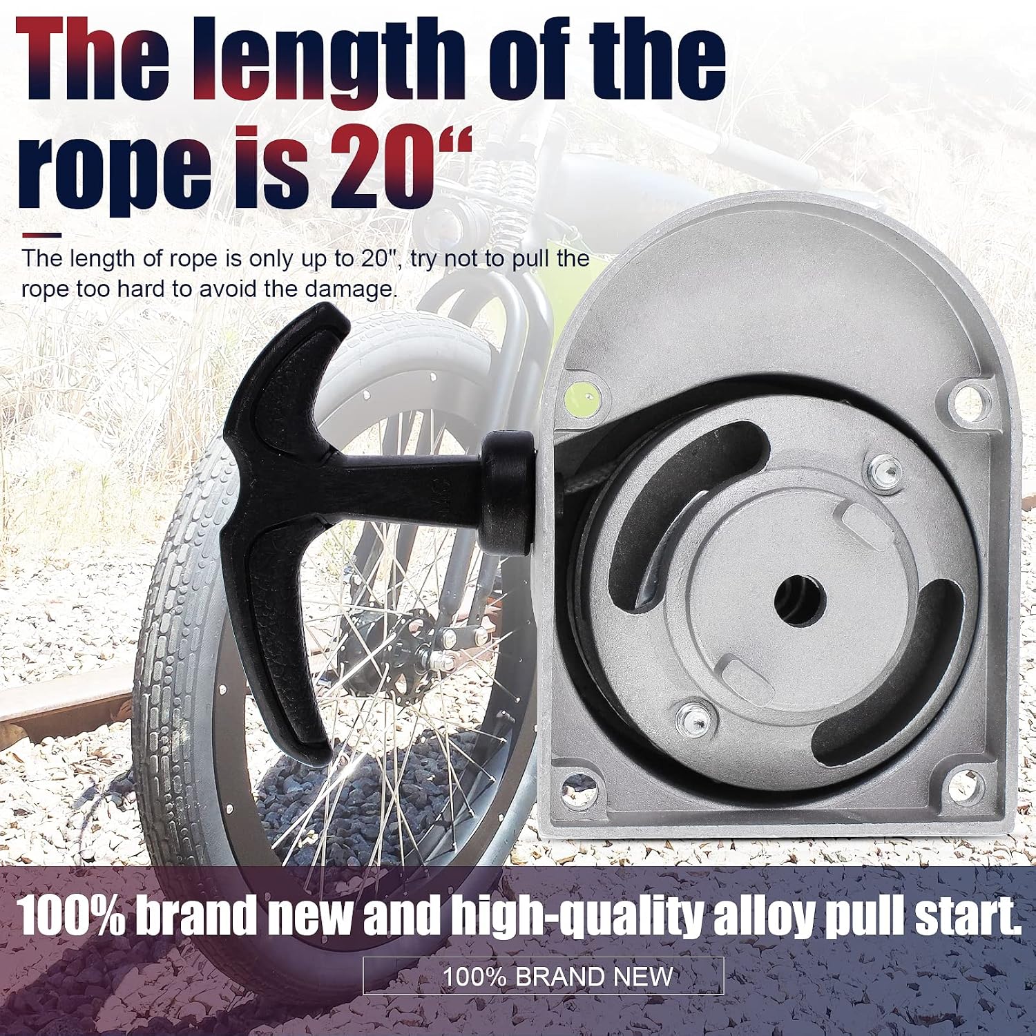 Alloy Pull Start Starter Starters 49cc 50cc 60cc 66cc 70cc 80cc 2-stroke Engine Motorized Bicycle Bike