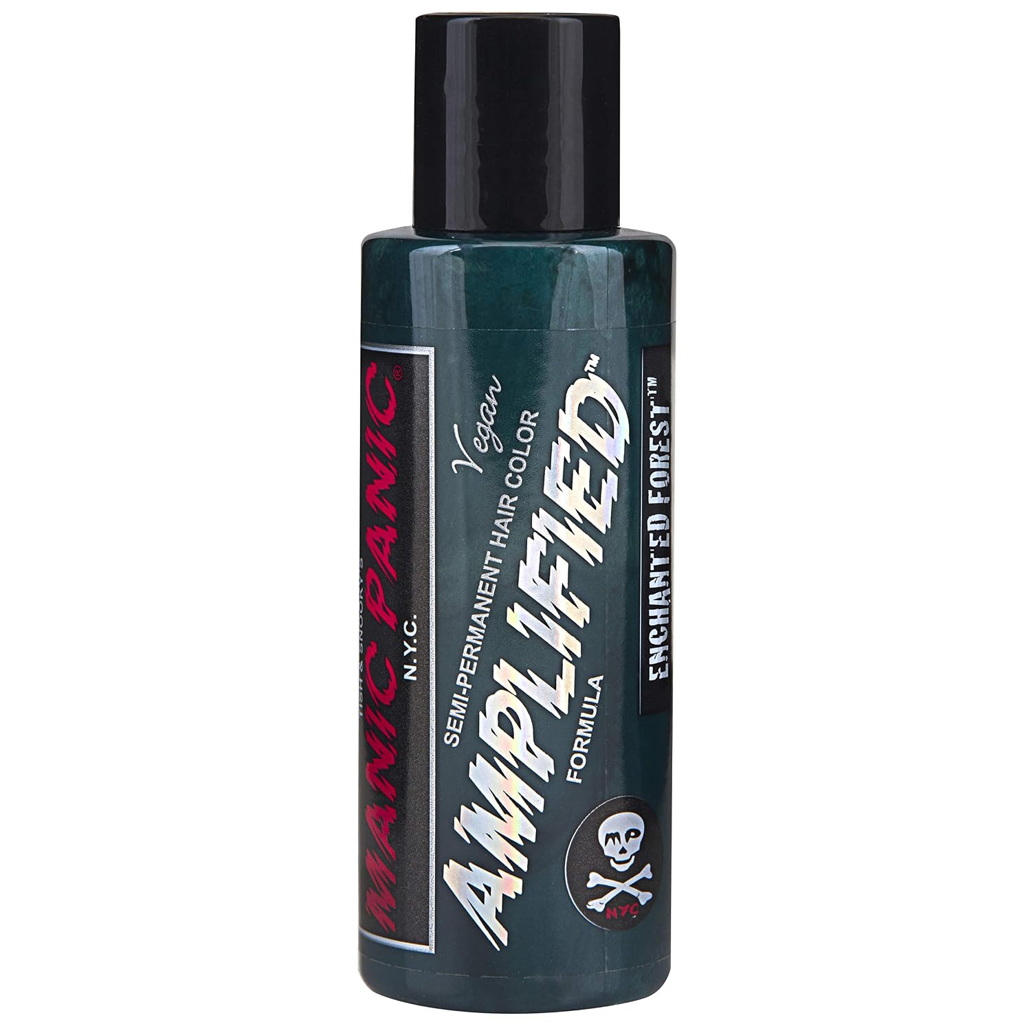 MANIC PANIC Cotton Candy Pink Hair Color - Amplified - Semi Permanent Hair Dye - Bright Pink Cool Toned Color - Glows in Blacklight - Vegan, PPD & Ammonia-Free - For Coloring Hair on Women & Men