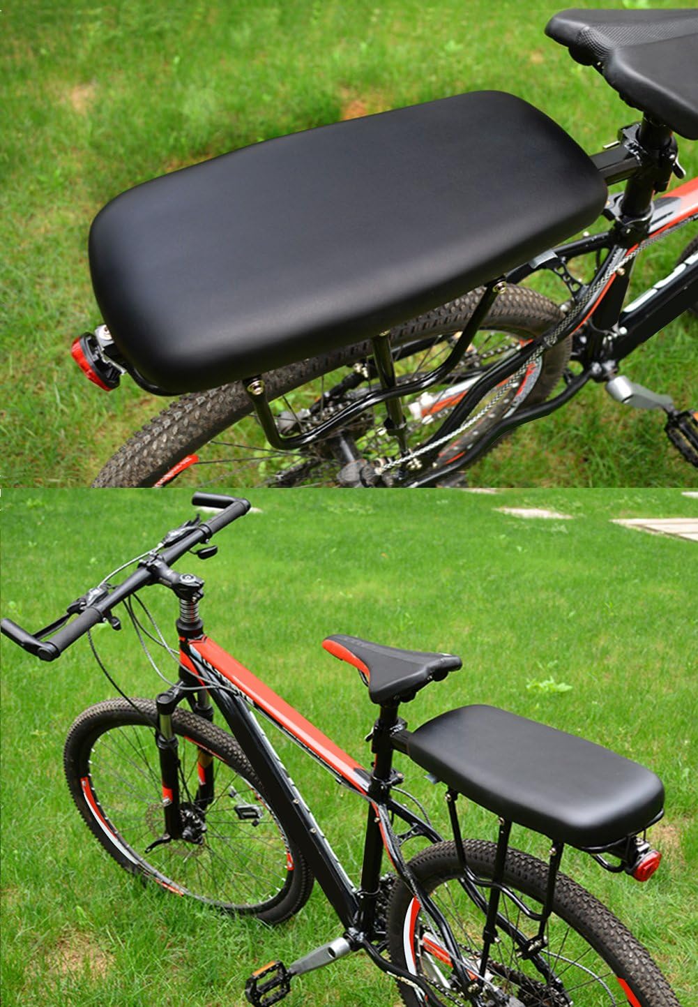TOPCABIN Bicycle Manned Cushion Mountain Bike Back Shelf Seat Cushion Manned Comfortable Saddle Children Back Seat
