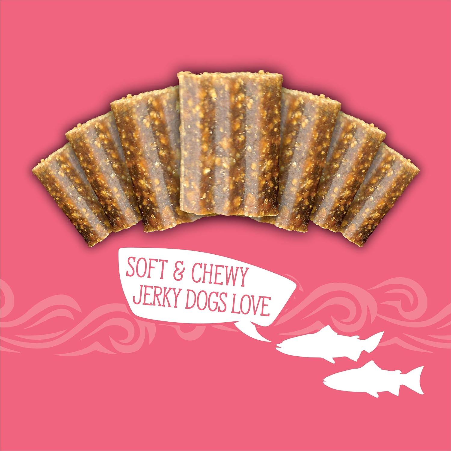 Evolve Grain Free Salmon and Sweet Potato Jerky Bites Dog Treats