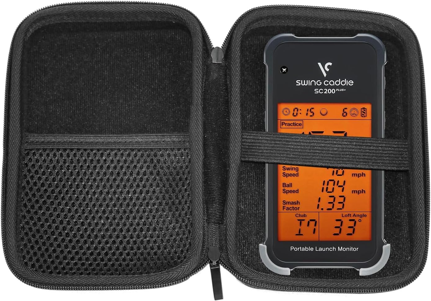 EVA Hard Protective Carrying Case Fit Voice Caddie Portable Golf SC100 SC200 Launch Monitor and Swing Analyzer (Case Only)