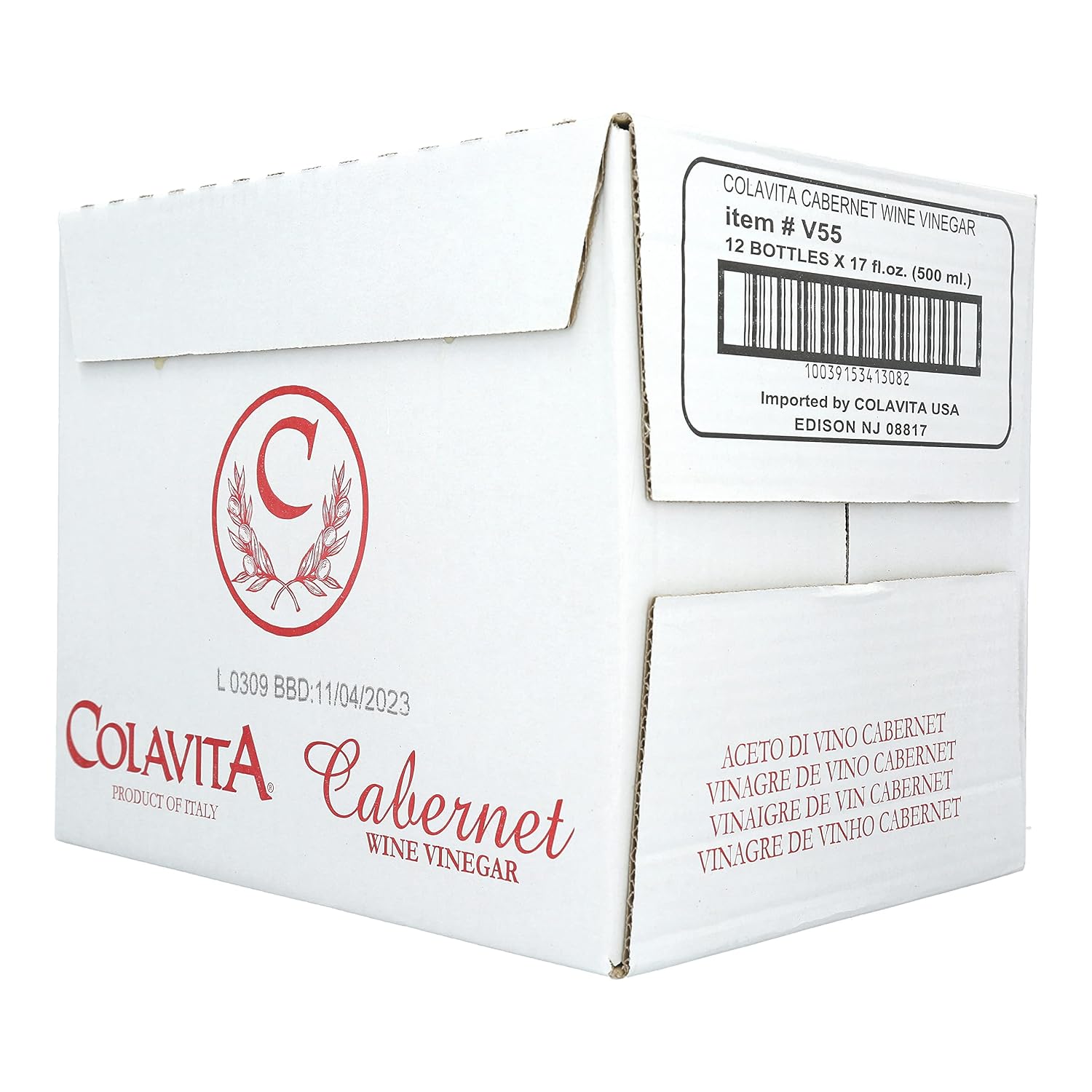 Colavita Wine Vinegar - Aged White Wine Vinegar, 17 Fl Oz