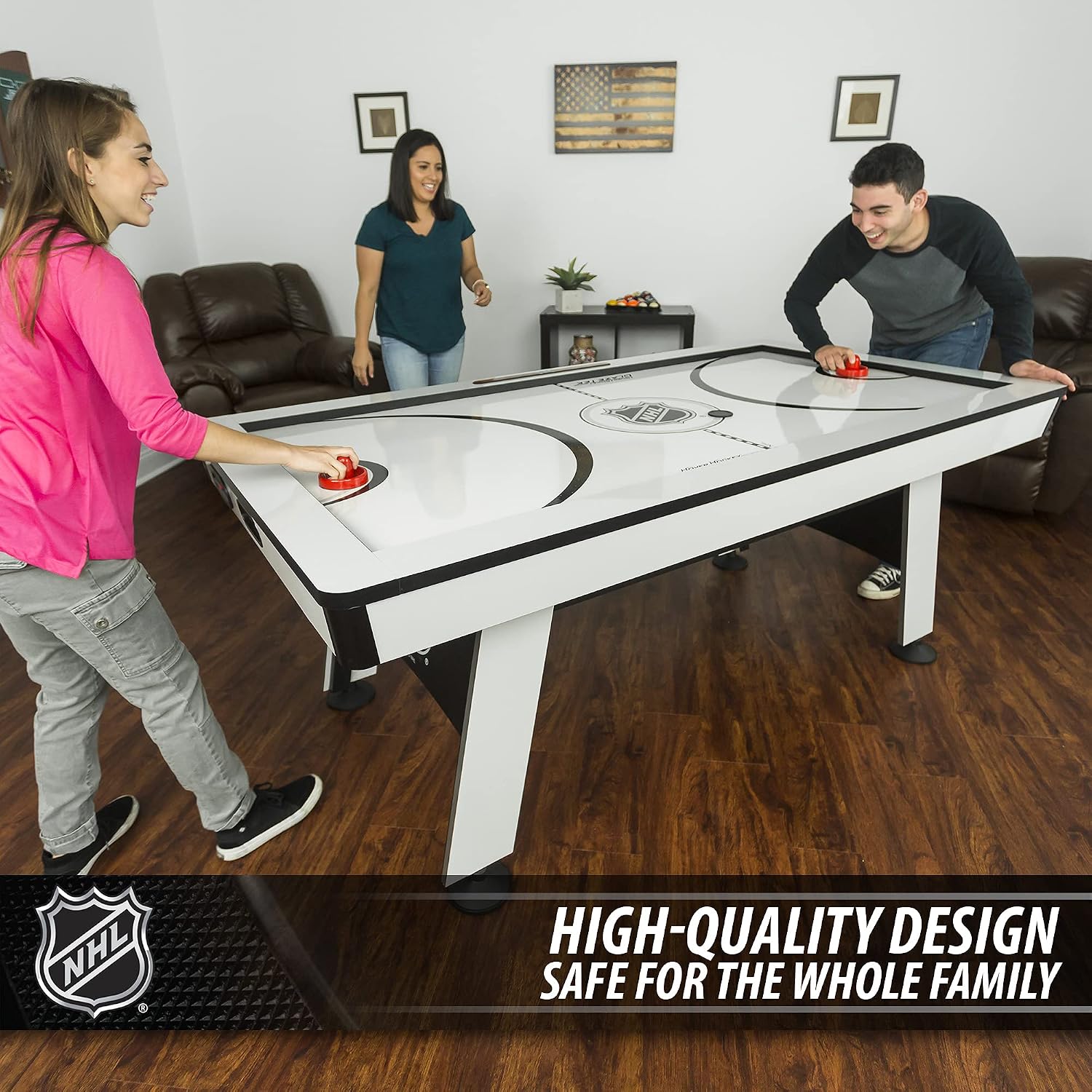 EastPoint NHL Power Play, Air Hockey Table, Table Tennis Top, Arcade Games | Game Room Fun, Table Games, Built-In Leg Levelers, LED Scoring