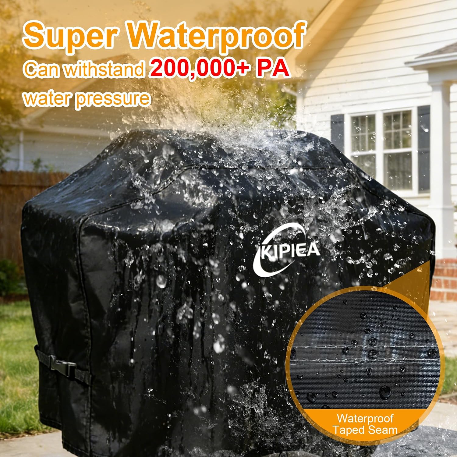 600D Vertical Smoker Cover for Pit Boss 3/4 / 5/7 Series, Waterproof Pellet Grill Cover, 73550, UV Resistant, No Tear, No Fading