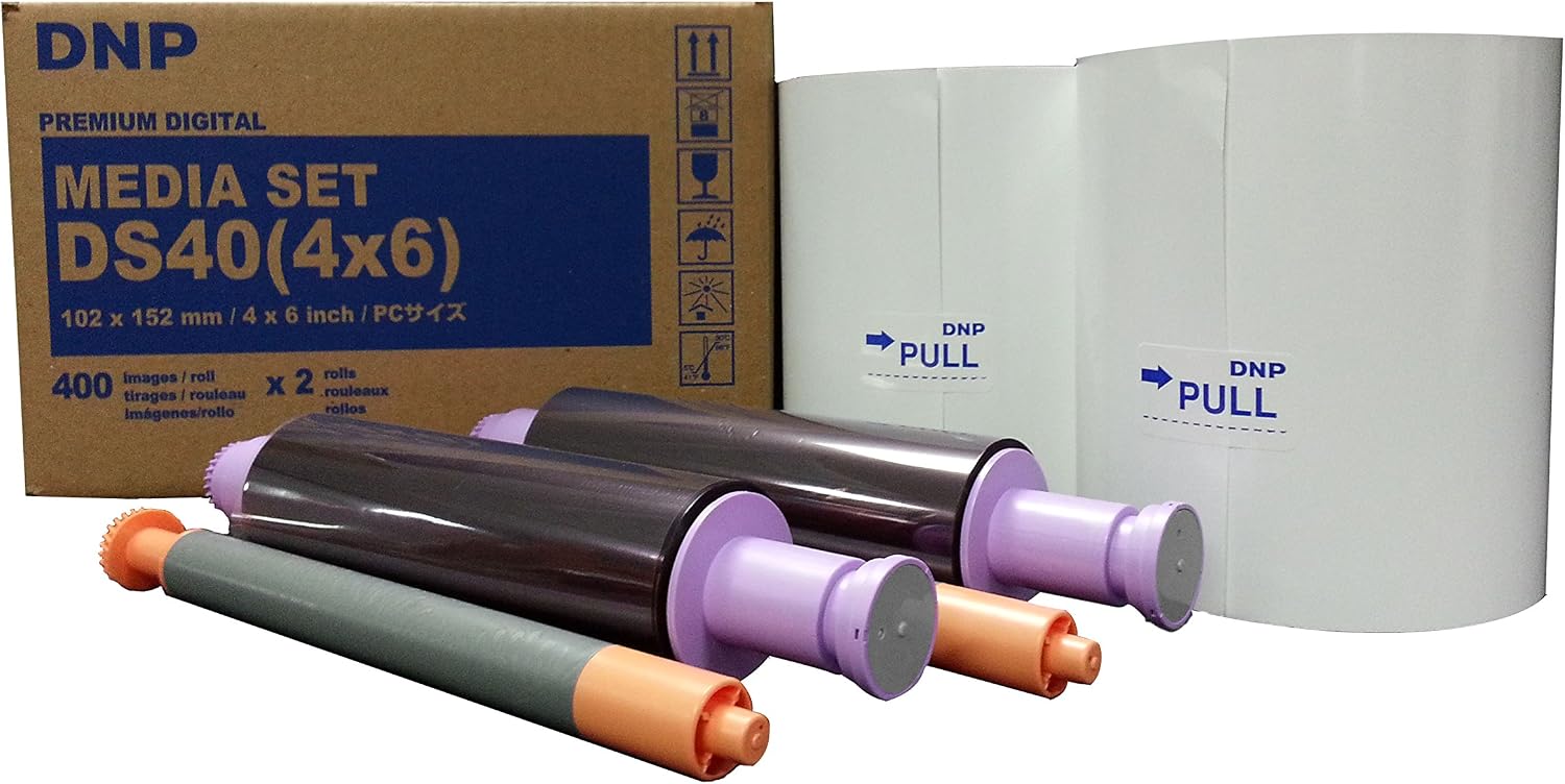 DNP DS40 4" x 6" Dyesub Printer Paper, 800 Glossy Prints