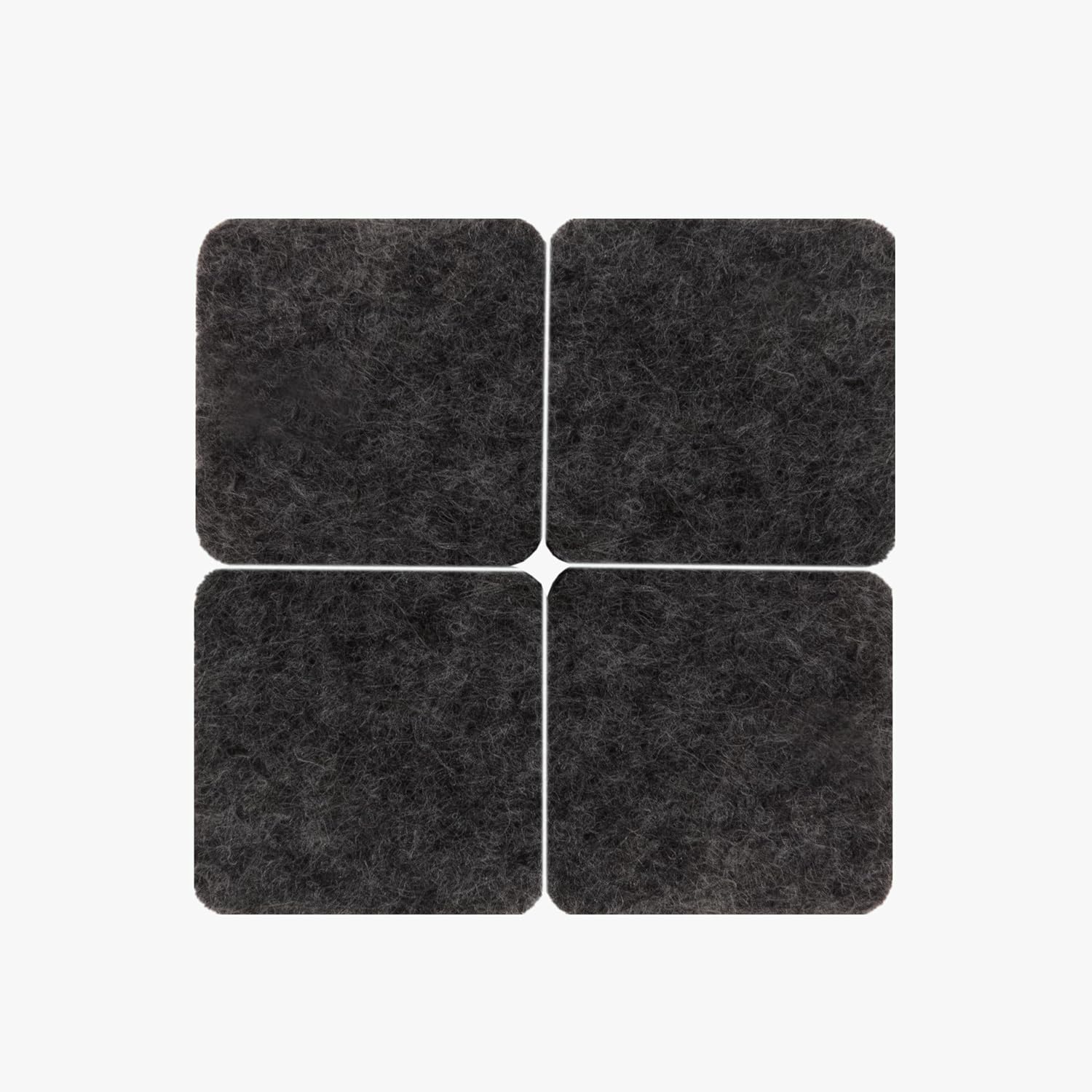 softtouch 1 1/2" Round Heavy Duty Felt Furniture Pads for Hardwood, Brown (24 Pack)
