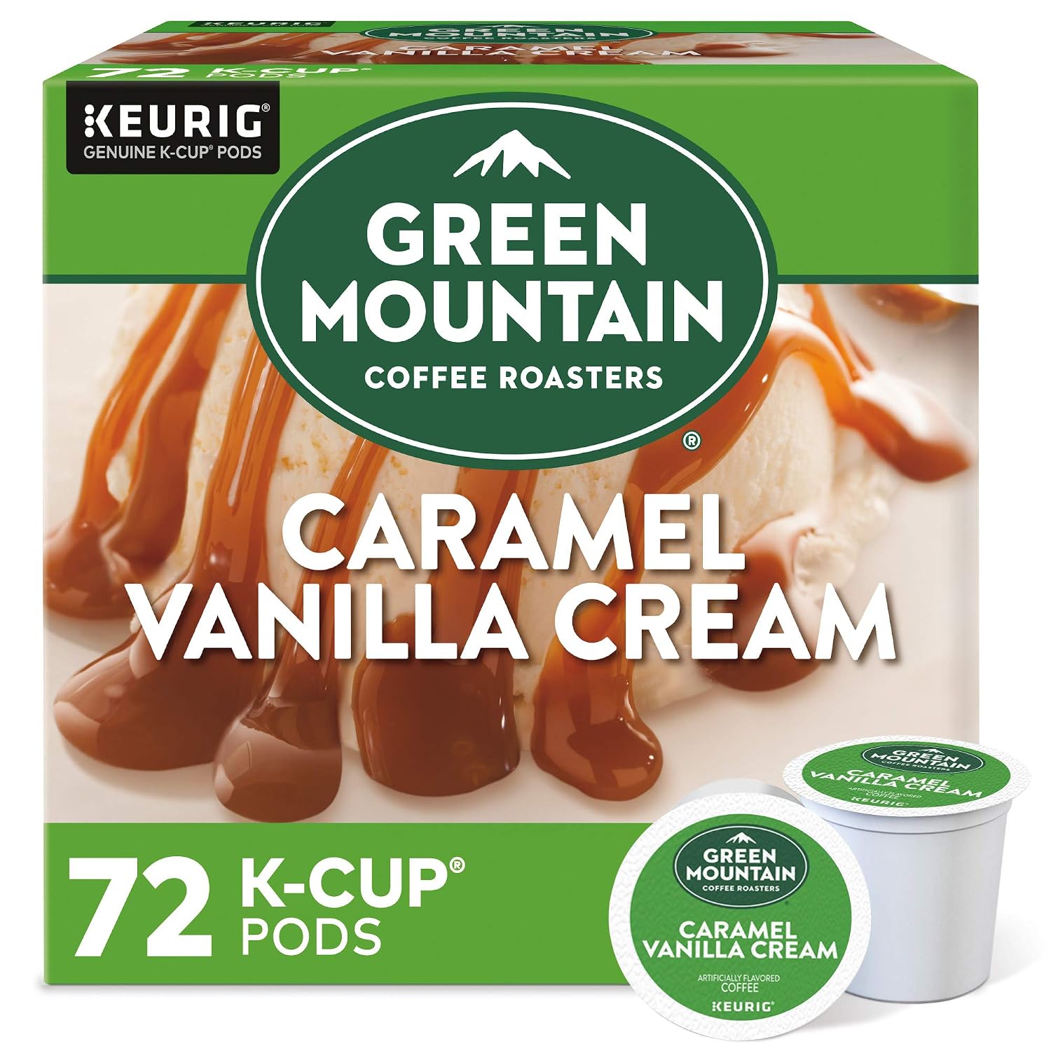 Green Mountain Coffee Roasters Island Coconut, Single-Serve Keurig K-Cup Pod, Flavored Light Roast Coffee, 24 Count (Pack of 1)