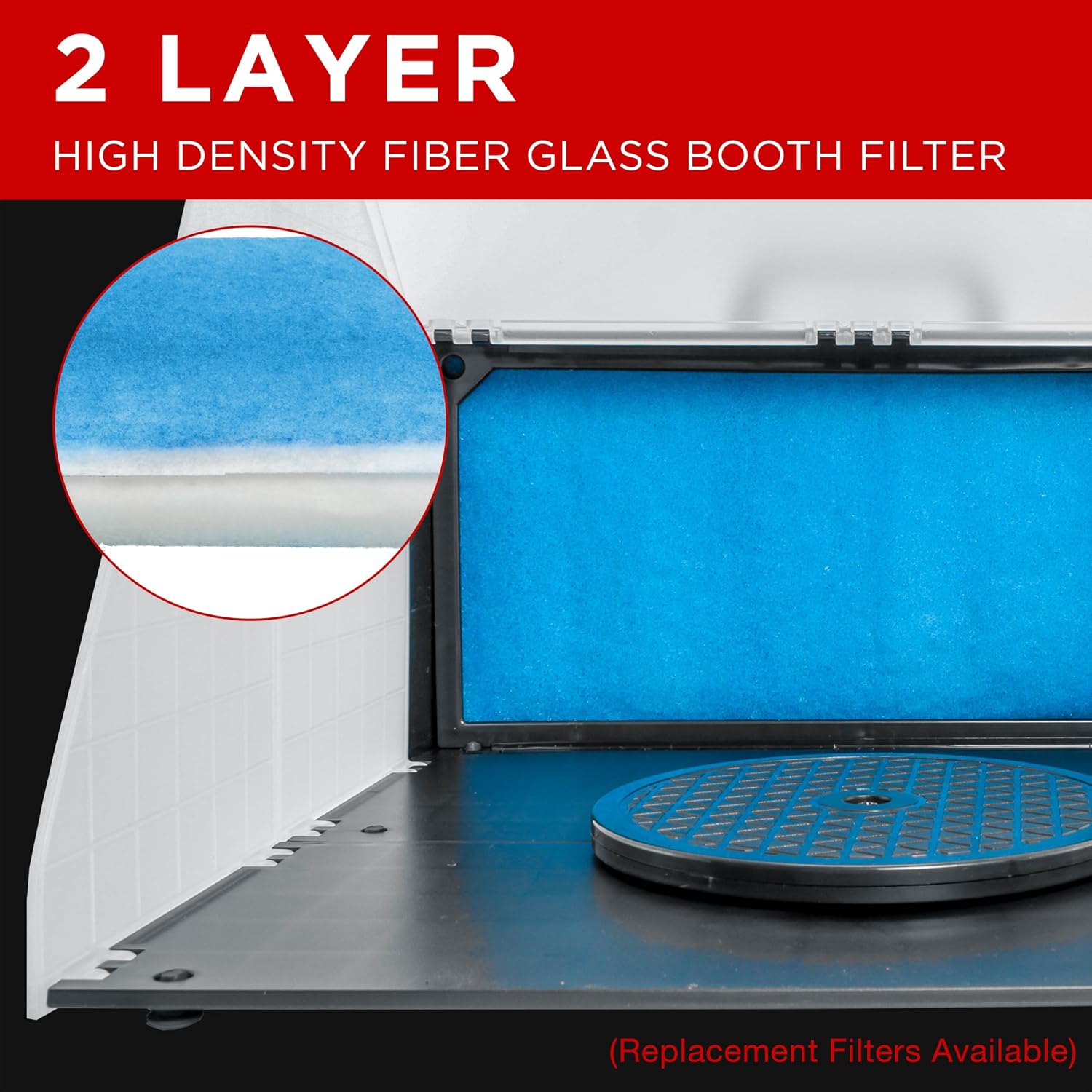 Master Airbrush Portable Airbrush Spray Booth Kit | With 25W Fan, Turntable &Extension Hose, 16.5"x19"x13.5" Hobby Airbrush Booth for Painting, Models