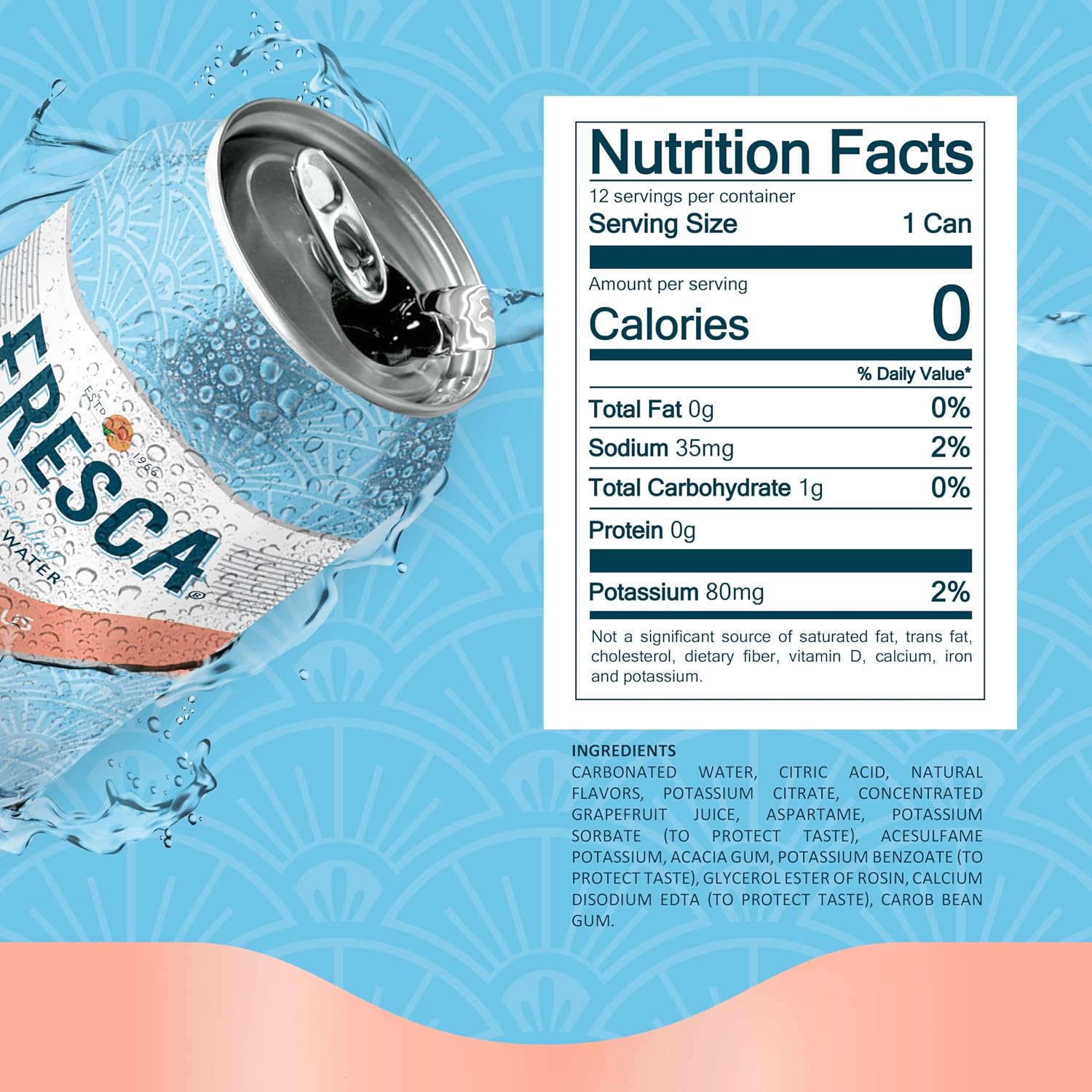 Fresca Peach Soda Soft Drink Fridge Pack Cans, 12 fl oz, 12 Pack