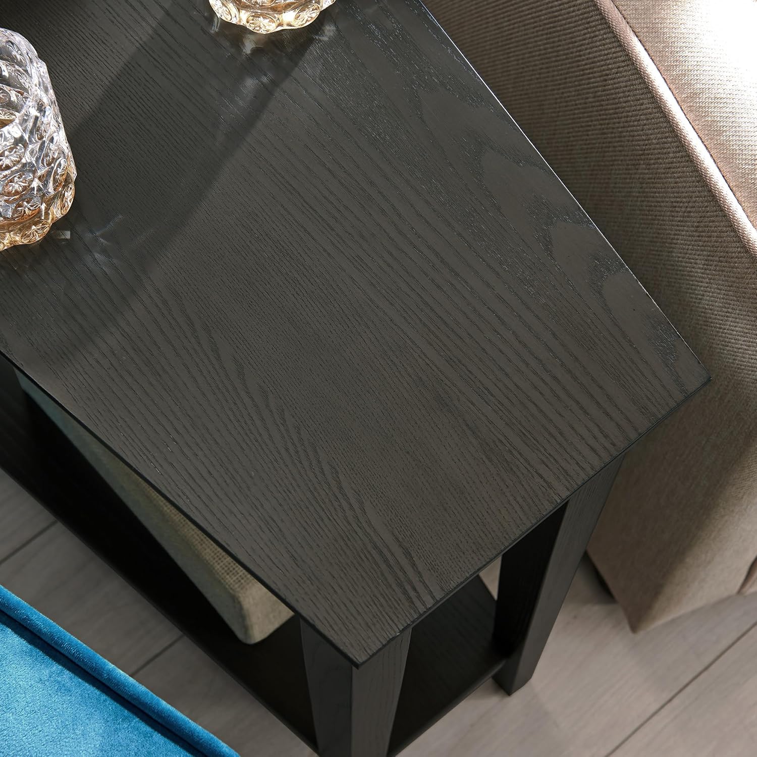 Leick Home Delton Wedge End Table, 17", Sienna