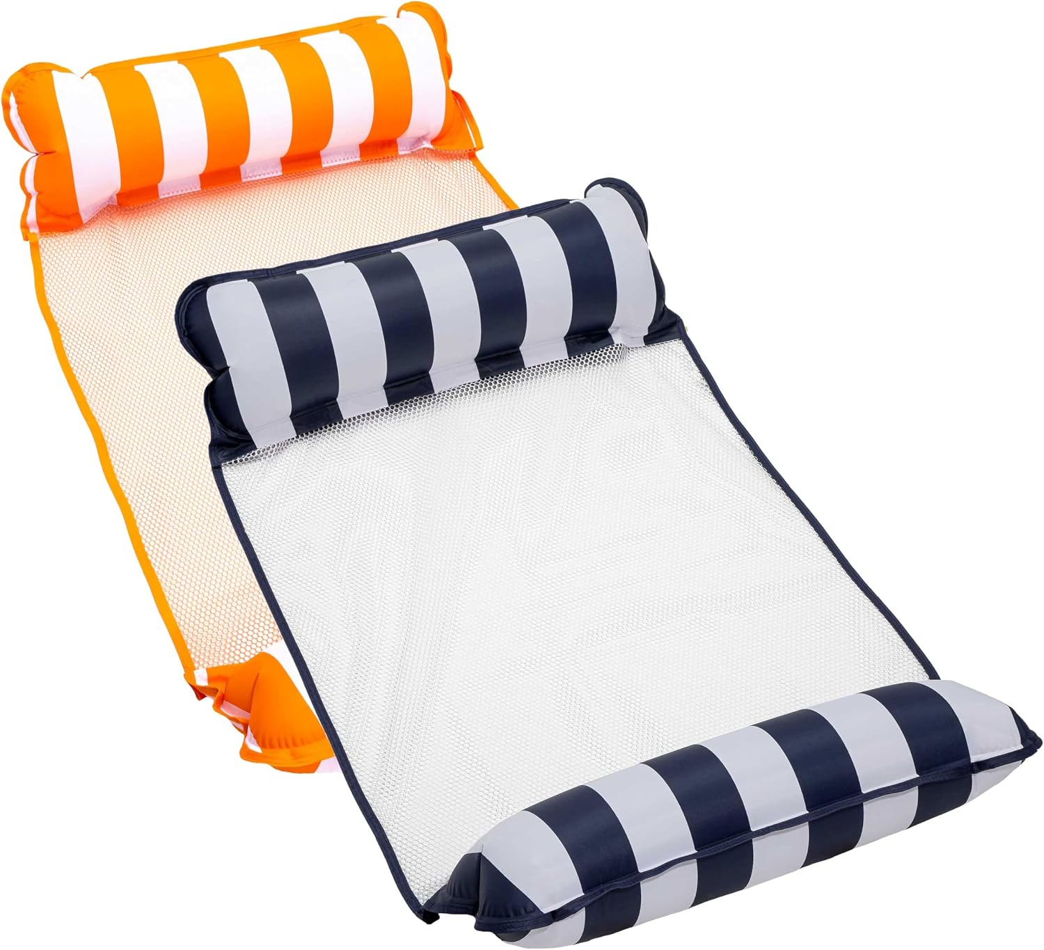 Aqua 4-in-1 Monterey Hammock Pool Float & Water Hammocks – 2-3-4 Multipacks – Multiple Colors/Styles – for Adults and Kids Floating