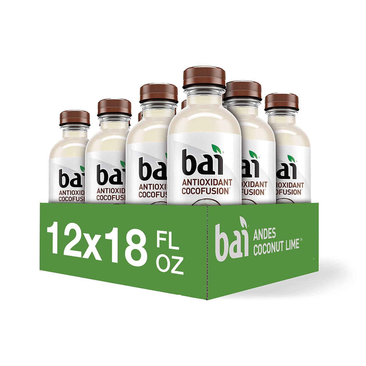 Bai Coconut Flavored Water Puna Coconut Pineapple, Antioxidant Infused, Coconut Pineapple Flavored Water Drink, 18 Fluid Ounce Bottles, 6 Count