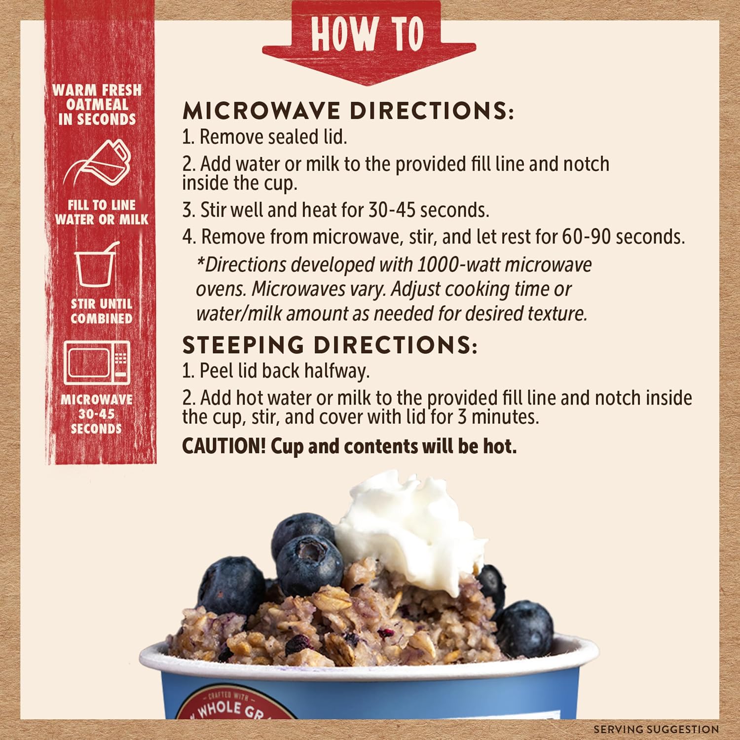 Kodiak Cakes Instant Protein Maple & Brown Sugar Oatmeal in a Cup, 2.12oz (Pack of 12)