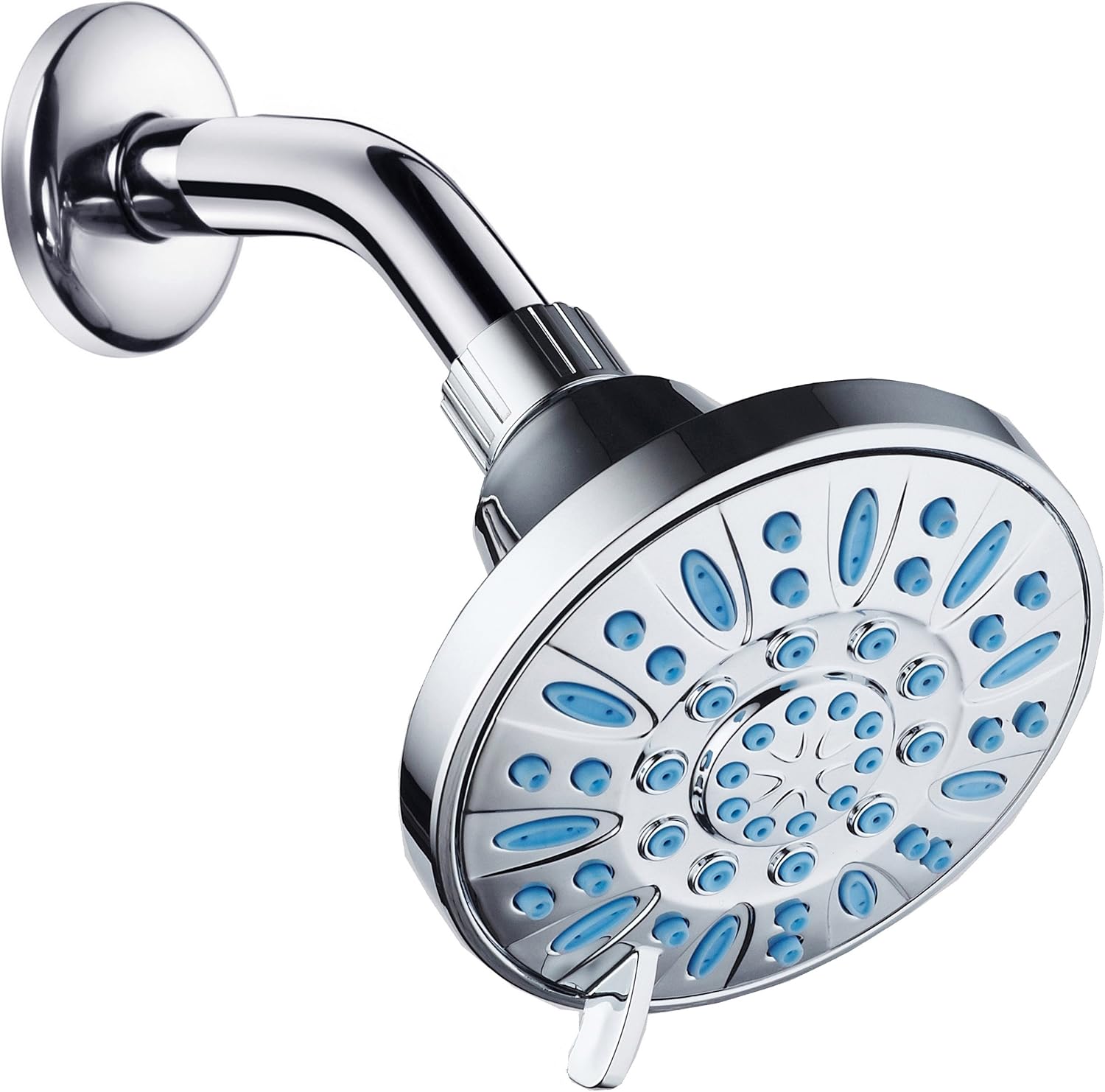 AquaDance Antimicrobial/Anti-Clog High-Pressure 6-setting Shower Head, Microban Nozzle Protection from Growth of Mold