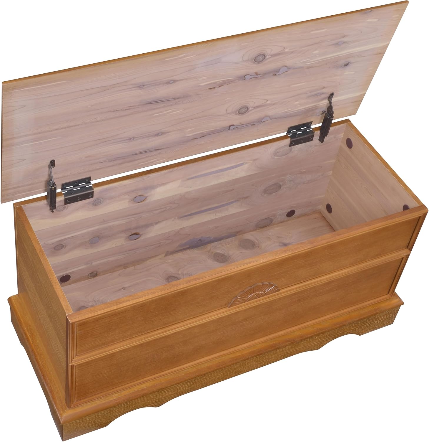 Coaster Home Furnishings - Paula - Wood - Cedar Chest with Storage Trunk, Rectangular Shape and Traditional Style - Bedroom - 40-Inch - Honey - 4695