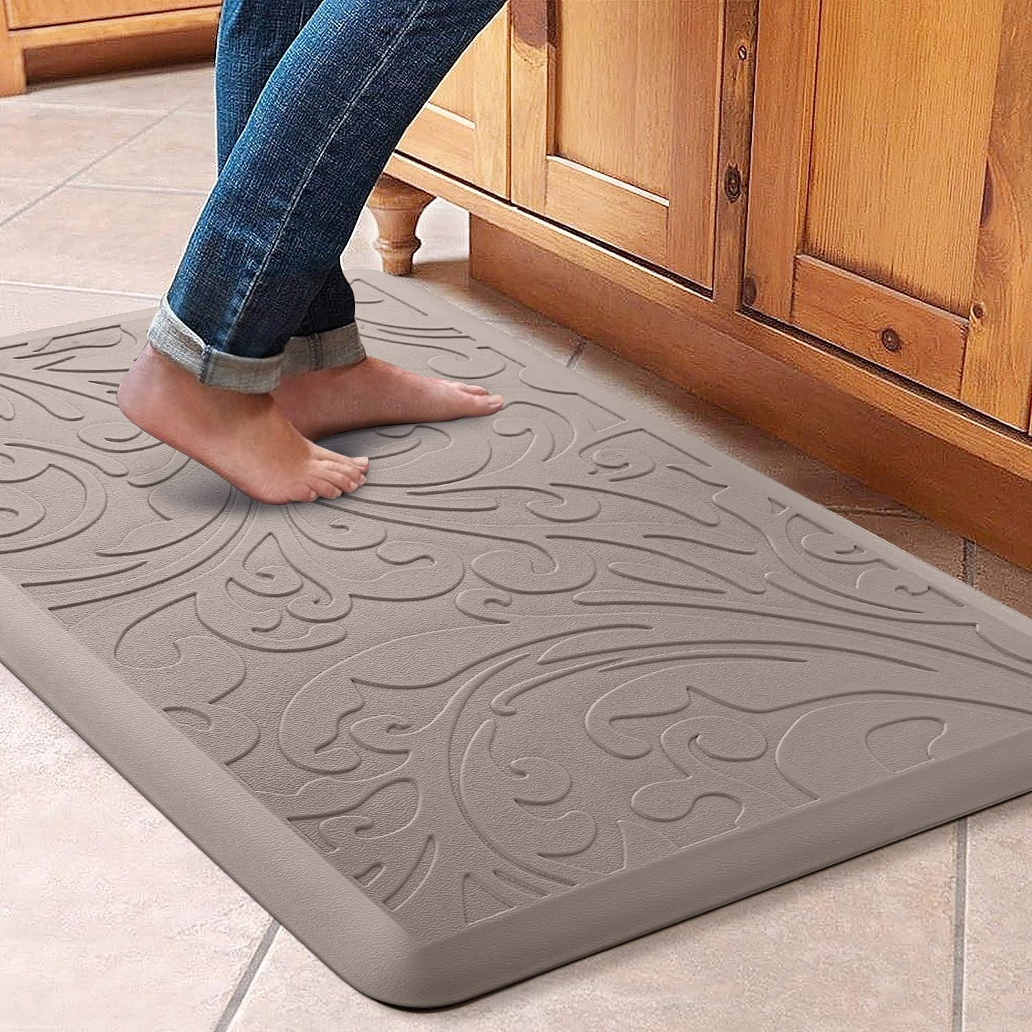 Kitchen Mat Cushioned Anti-Fatigue Comfort Standing Mat Rug for Home,Office