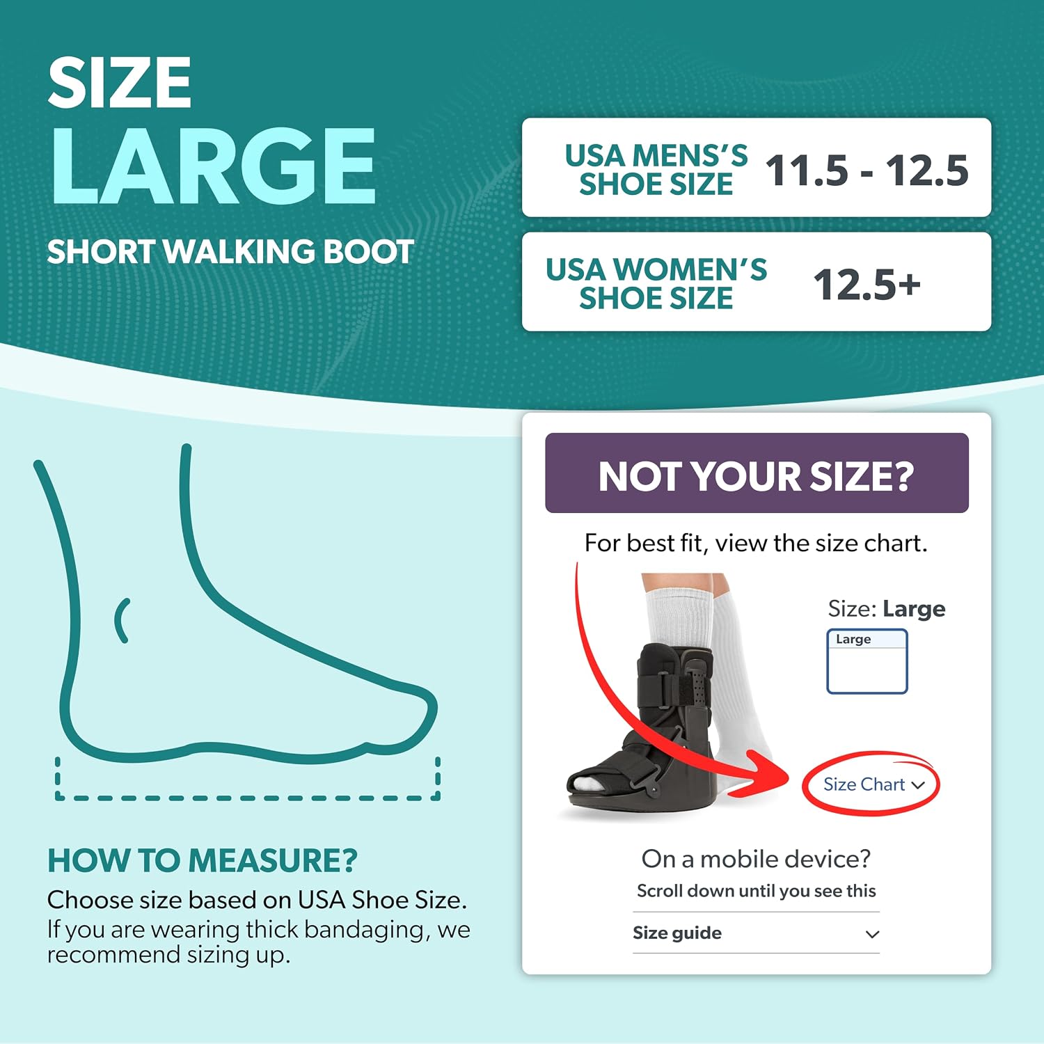 BraceAbility Short Walking Boot - Orthopedic Medical Walker Cast for Broken Toe Injuries, Sprained Ankles, Metatarsal Stress, Post-Op Support Left or Right Foot Fracture Shoe Fits Men and Women (L)