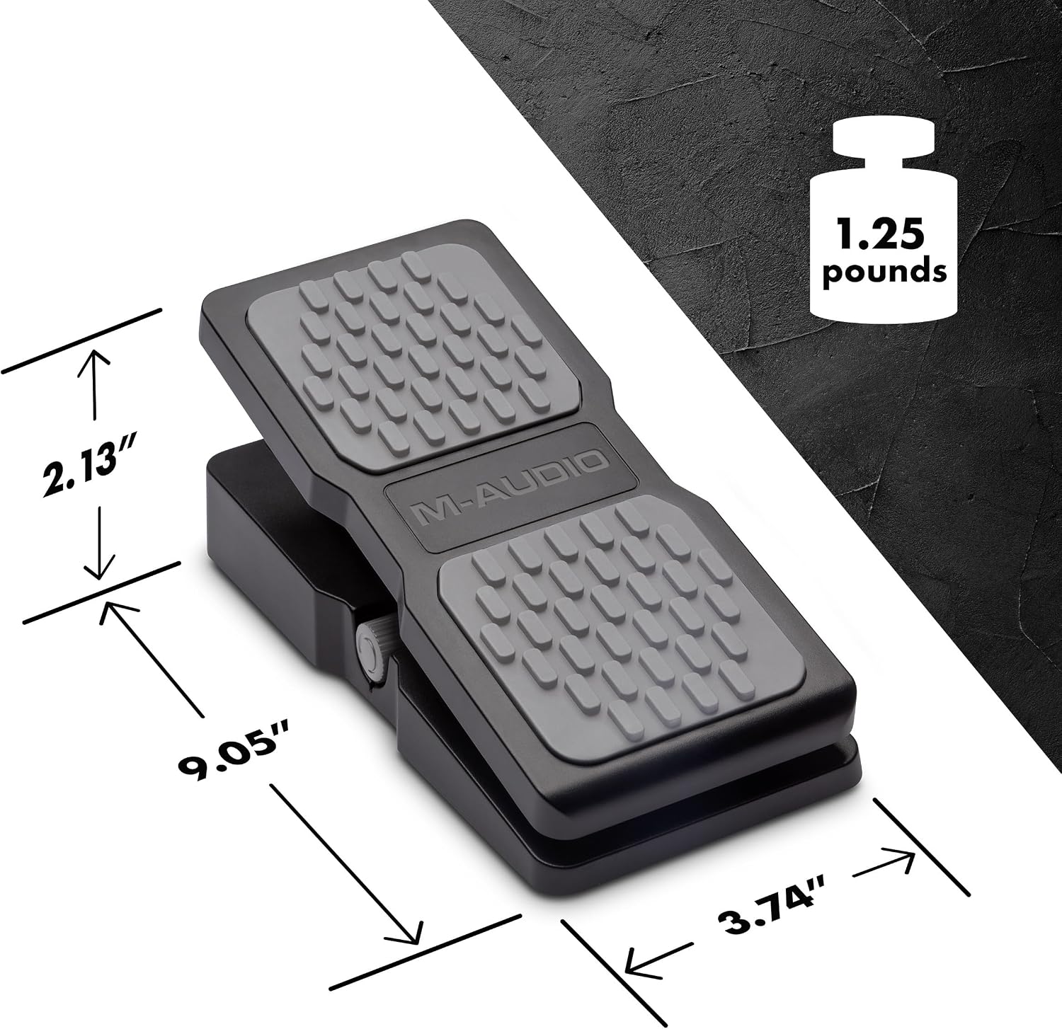 M-AUDIO EX-P Keyboard Expression Pedal | Universal Expression Pedal for MIDI Keyboards, MIDI Controllers, and Supported Guitar Effects Pedals