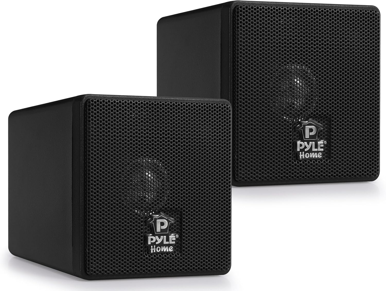 3" Mini Cube Bookshelf Speakers - 100W Small Bookshelf Speakers w/ 3" Paper Cone Driver