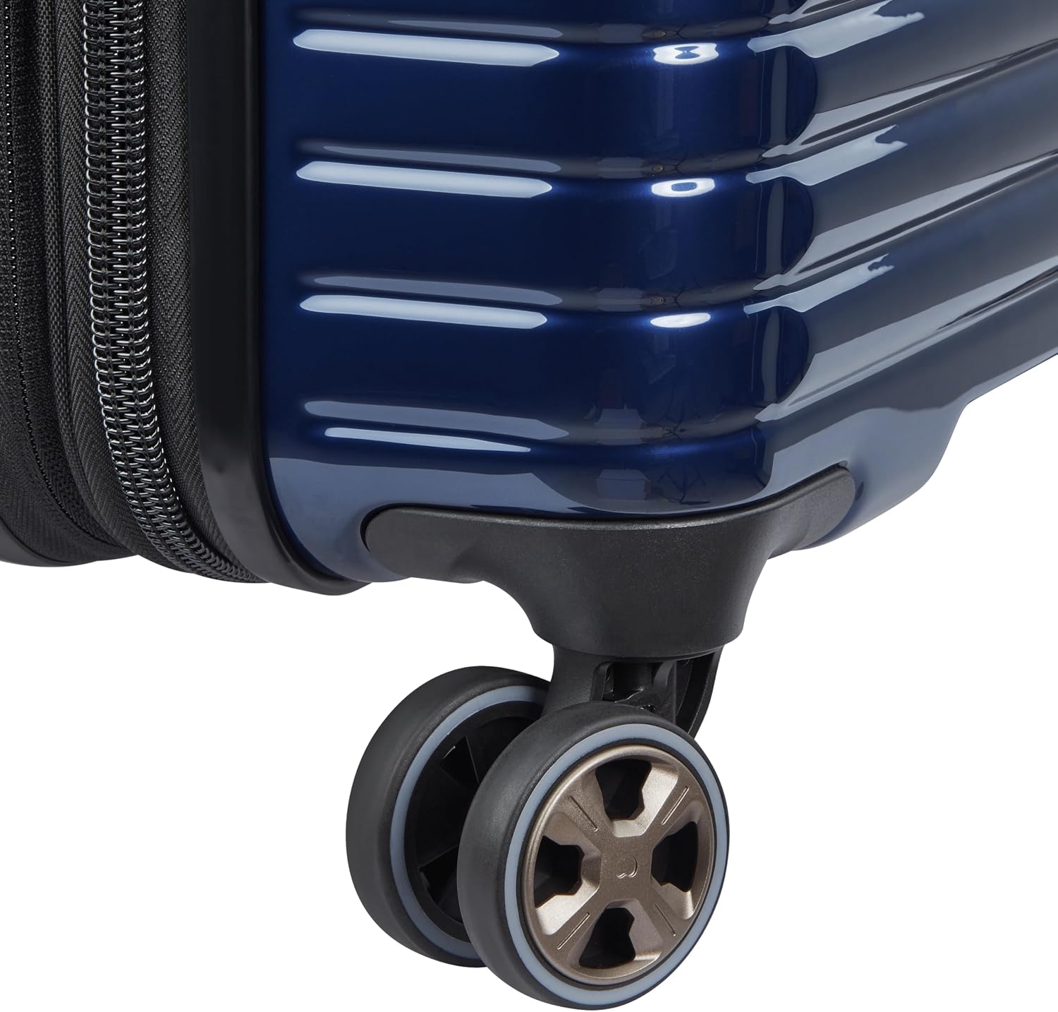 DELSEY PARIS Cruise 3.0, 20 Inch Carry-On Hardside Luggage, Deep Sea Navy | Expandable Suitcase, Lightweight 100% Polycarbonate Shell, Dual-Density Spinner Wheels, USB Port, TSA Lock