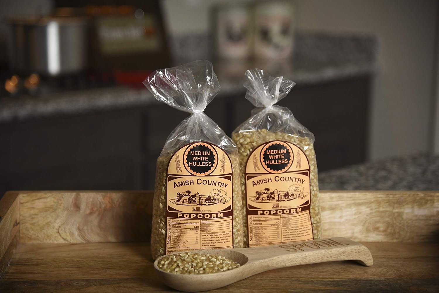 Amish Country Popcorn | 6 lb Bag | Medium White Popcorn Kernels | Old Fashioned, Non-GMO and Gluten Free (Medium White - 6 lb Bag)