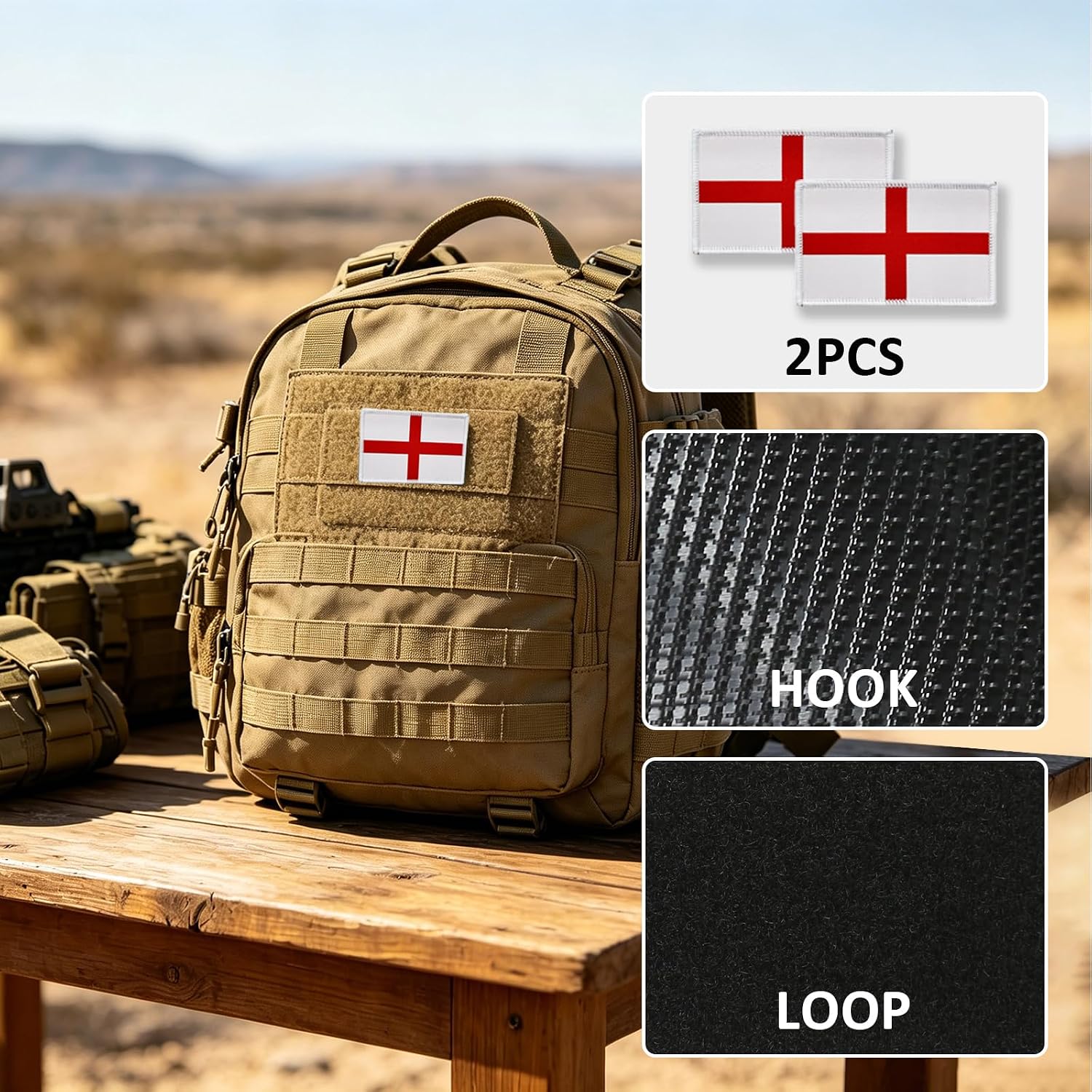 2 Pack Nicaragua Flags Patch Nicaraguans Flag Patches Patriotic Military Team Tactical Patch 3×2 Inch