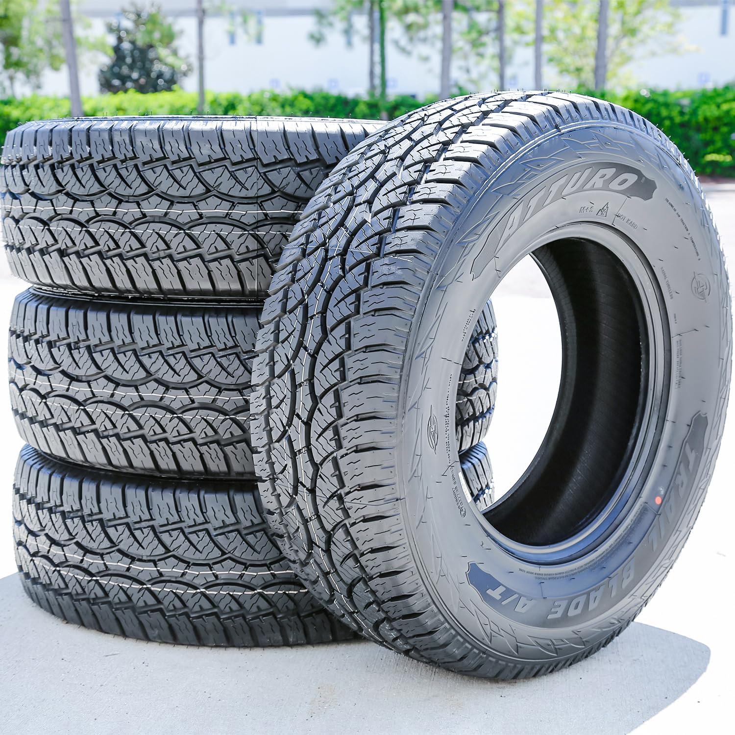 ATTURO Trail Blade A/T All-Terrain Tire, 275/55R20 117T XL | Truck/SUV All Terrain All Weather Traction 117T Rated Extra Load Radial Construction Black Sidewall Tire