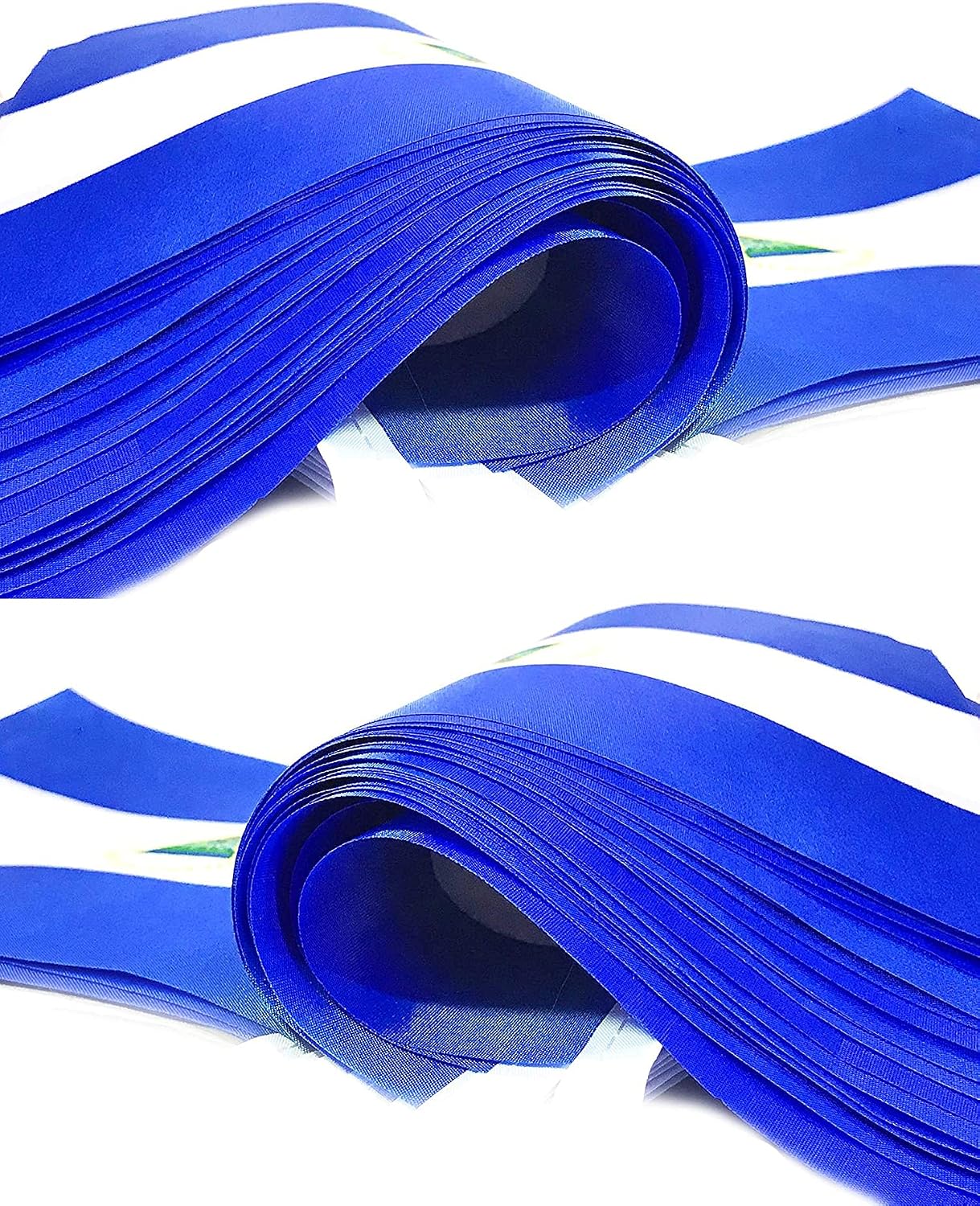 ZXvZYT Nicaragua Nicaraguan Flag Banner String, Small Mini Nicaragua Pennant flags, For Grand Opening, National Sports Events