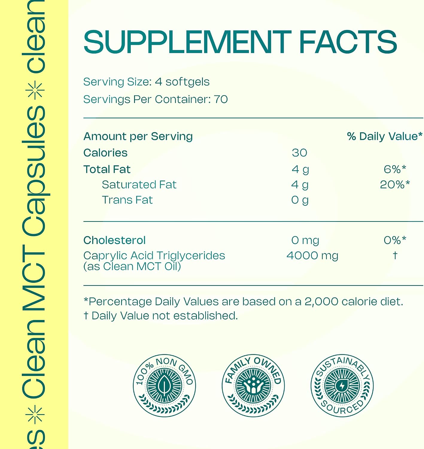LevelUp Clean MCT Oil Capsules, 100% C8 Caprylic Acid, Keto, 280 Count | Mess-free MCT capsules for travel, coconut-sourced, non-GMO