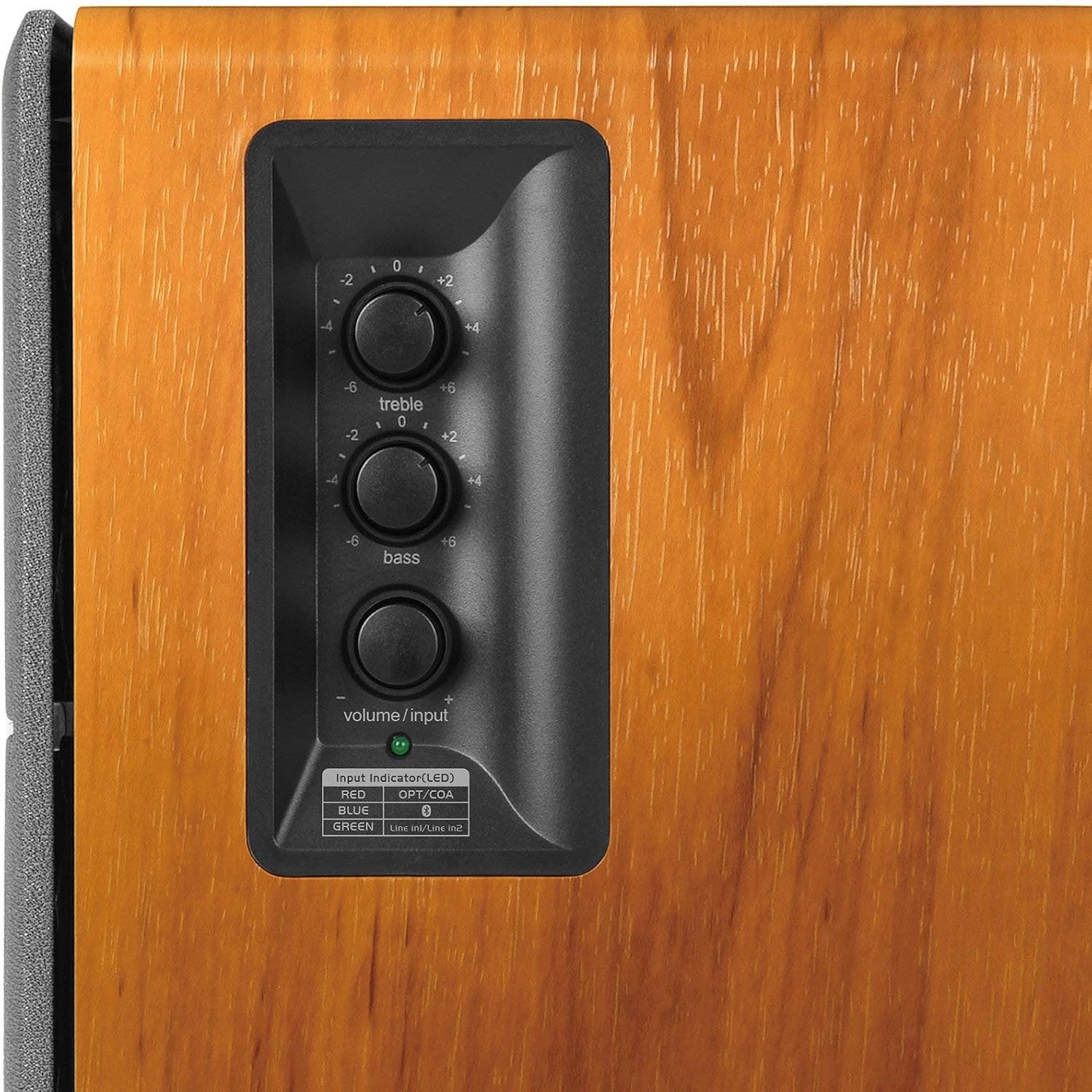 Edifier R1280DB Powered Bluetooth Bookshelf Speakers - Optical Input - Wireless Studio Monitors - 4 Inch Near Field Speaker - 42W RMS - Wood Grain (Black)