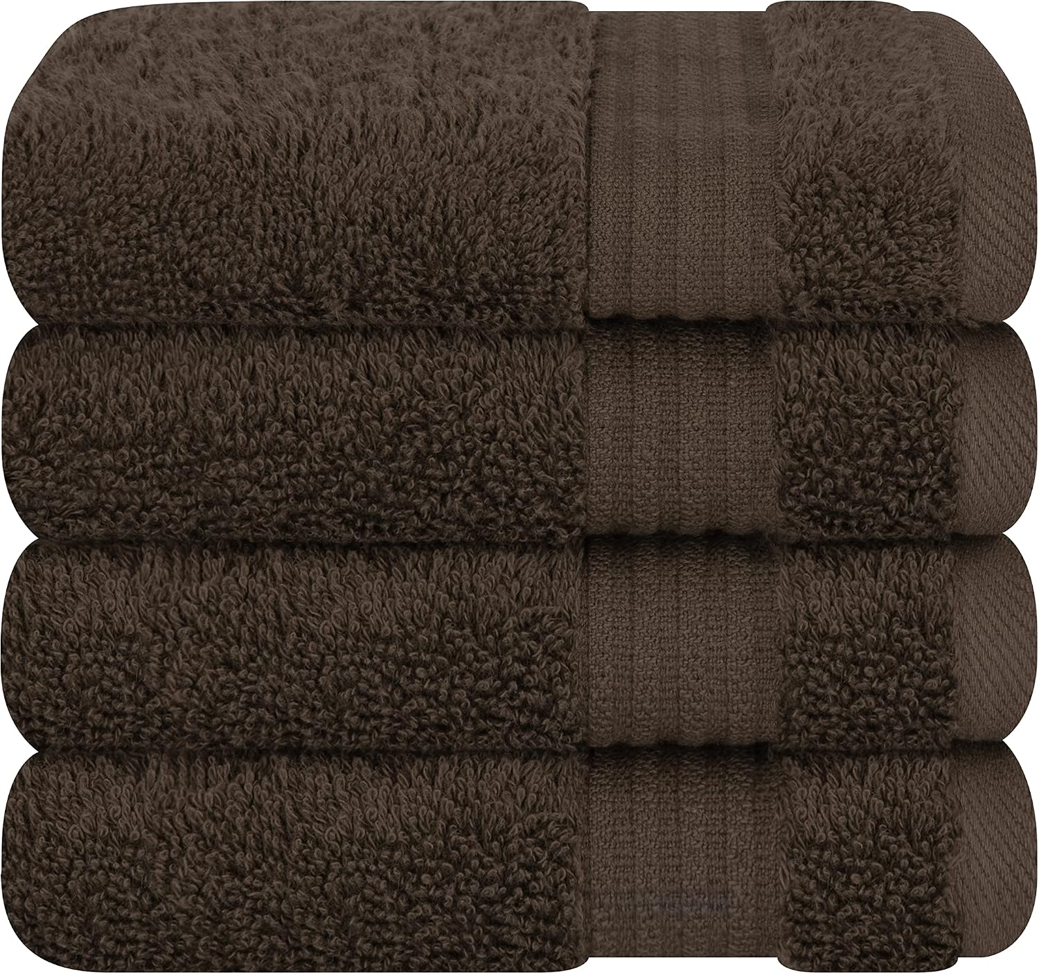 Cotton Paradise Towel Set of 6, 2 Bath Towels, 2 Hand Towels and 2 Washcloths Towels for Bathroom Sets, Smoke Gray