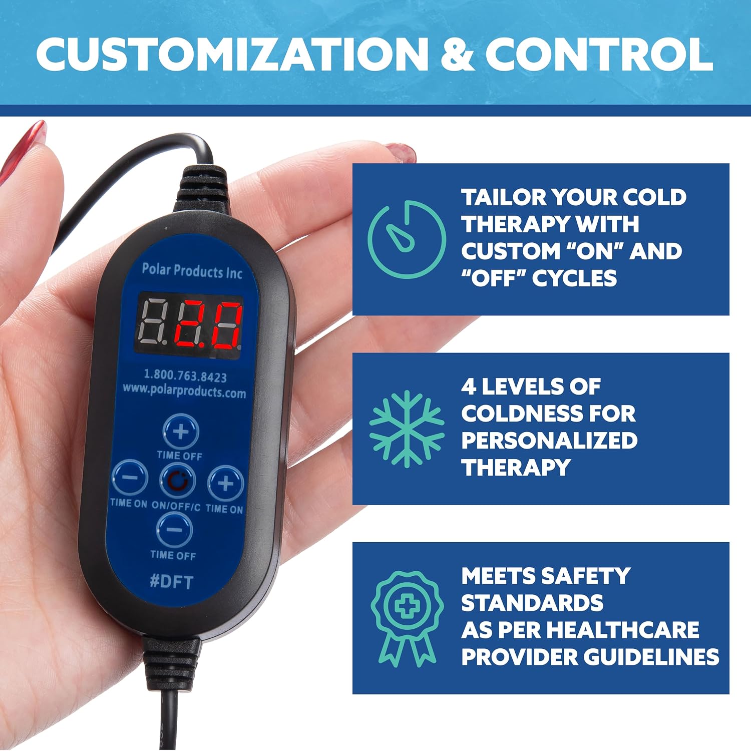 Polar Active Ice 3.0 Cold Therapy Ice Machine System w Programmable Timer, Shoulder Pad & Compression Wrap for Targeted Coverage