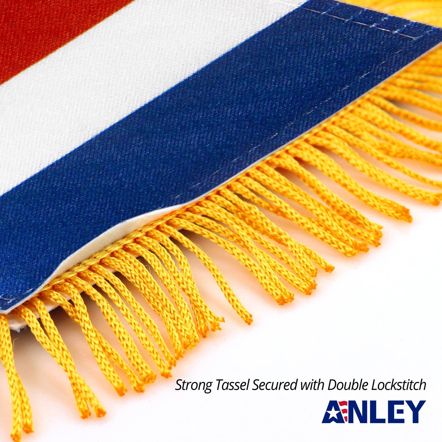 Anley 4 X 6 Inch Nicaragua Fringy Window Hanging Flag - Mini Banner & Car Rearview Mirror Décor - Fringed Nicaraguan Hanging Flag with Suction Cup