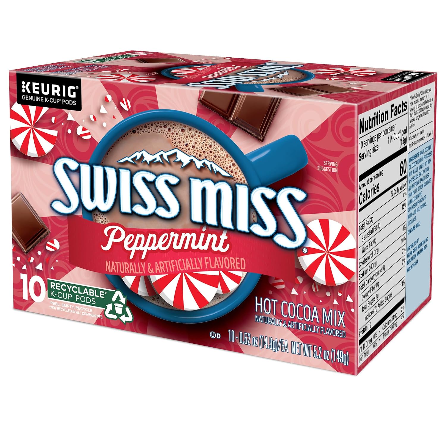 Swiss Miss Milk Chocolate Hot Cocoa Keurig Single-Serve K Cup Pods, 28 Count