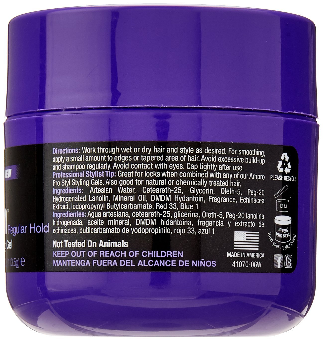 AmPro Shine 'n Jam Gel Regular Hold, 4 Ounce