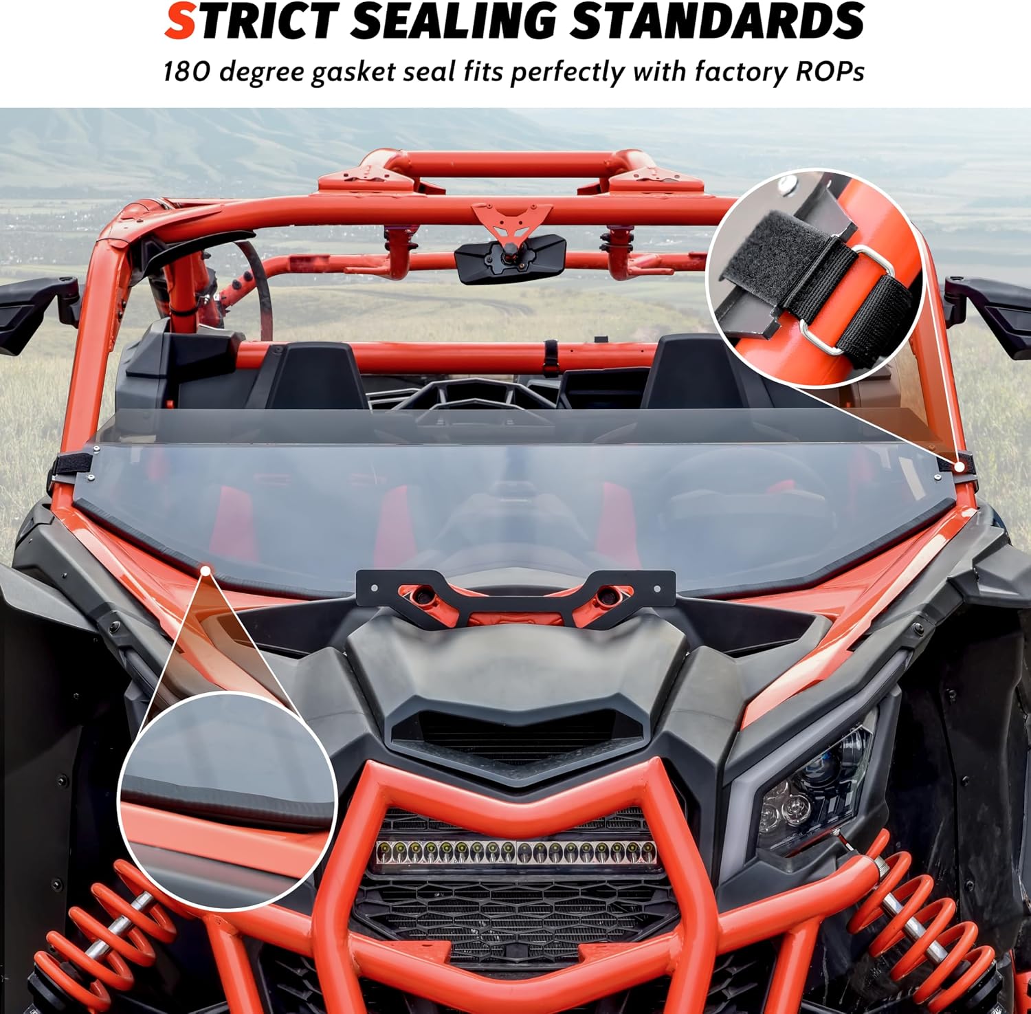 SAUTVS Half Windshield for Can-Am Maverick X3 / MAX 2017-2026