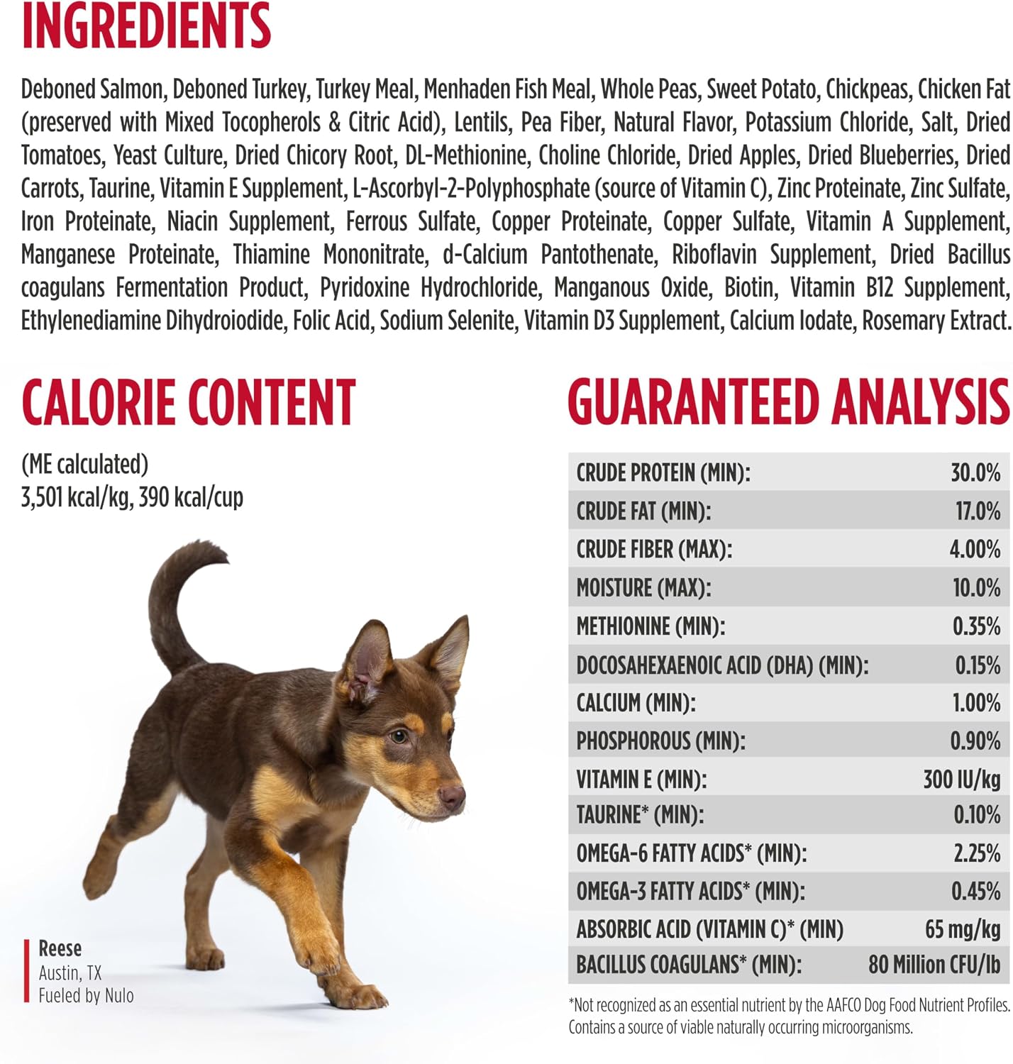 Nulo Freestyle Dry Puppy Food - Salmon & Peas, Premium Grain Free Dog Food for Puppies, Natural, High Protein Kibble with DHA, Omega 3 & Probiotics