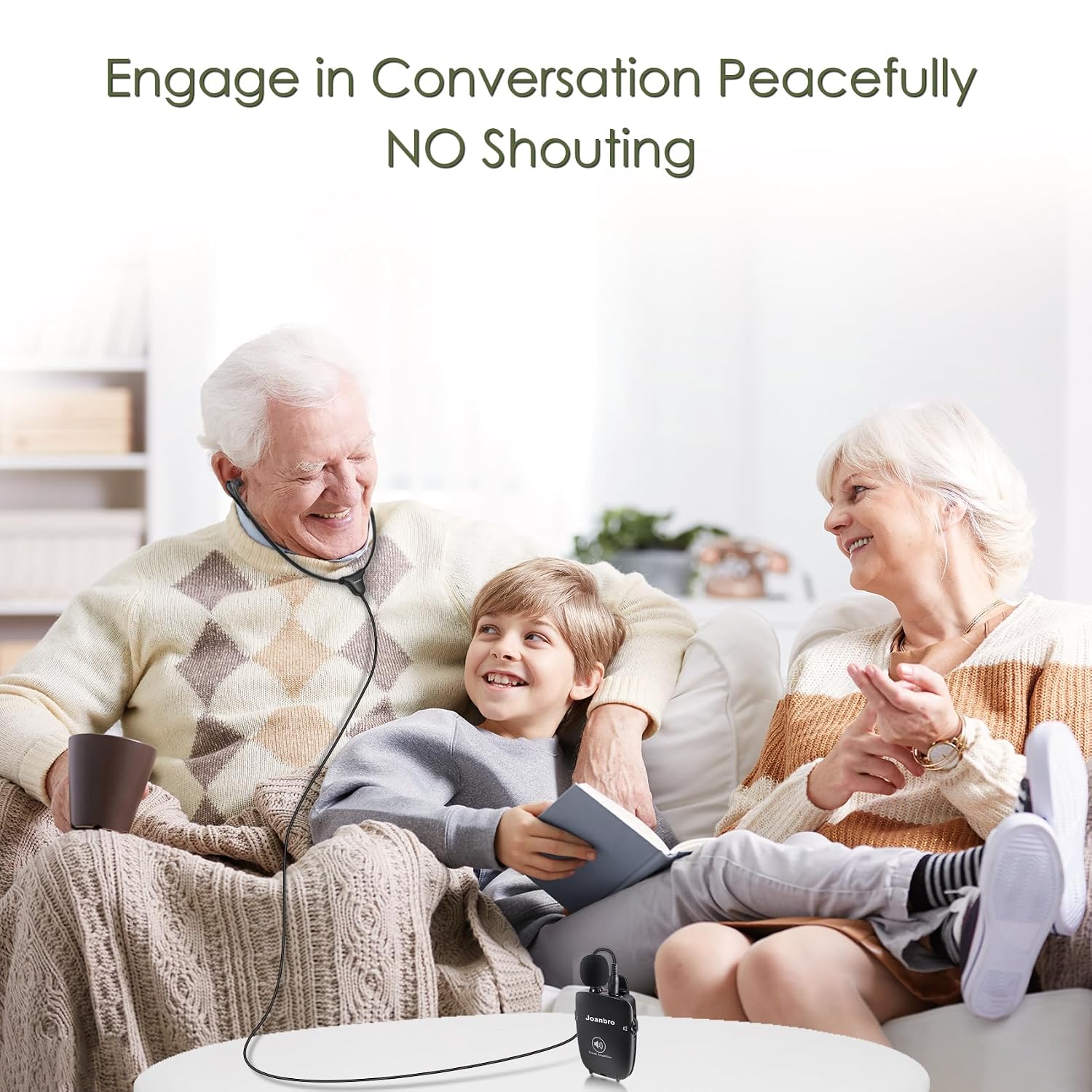 Personal Sound Amplifier for Seniors, Voice Enhancement Devices, Pocket Sound Amplifiers for Elderly People, Adults, 50dB Gain