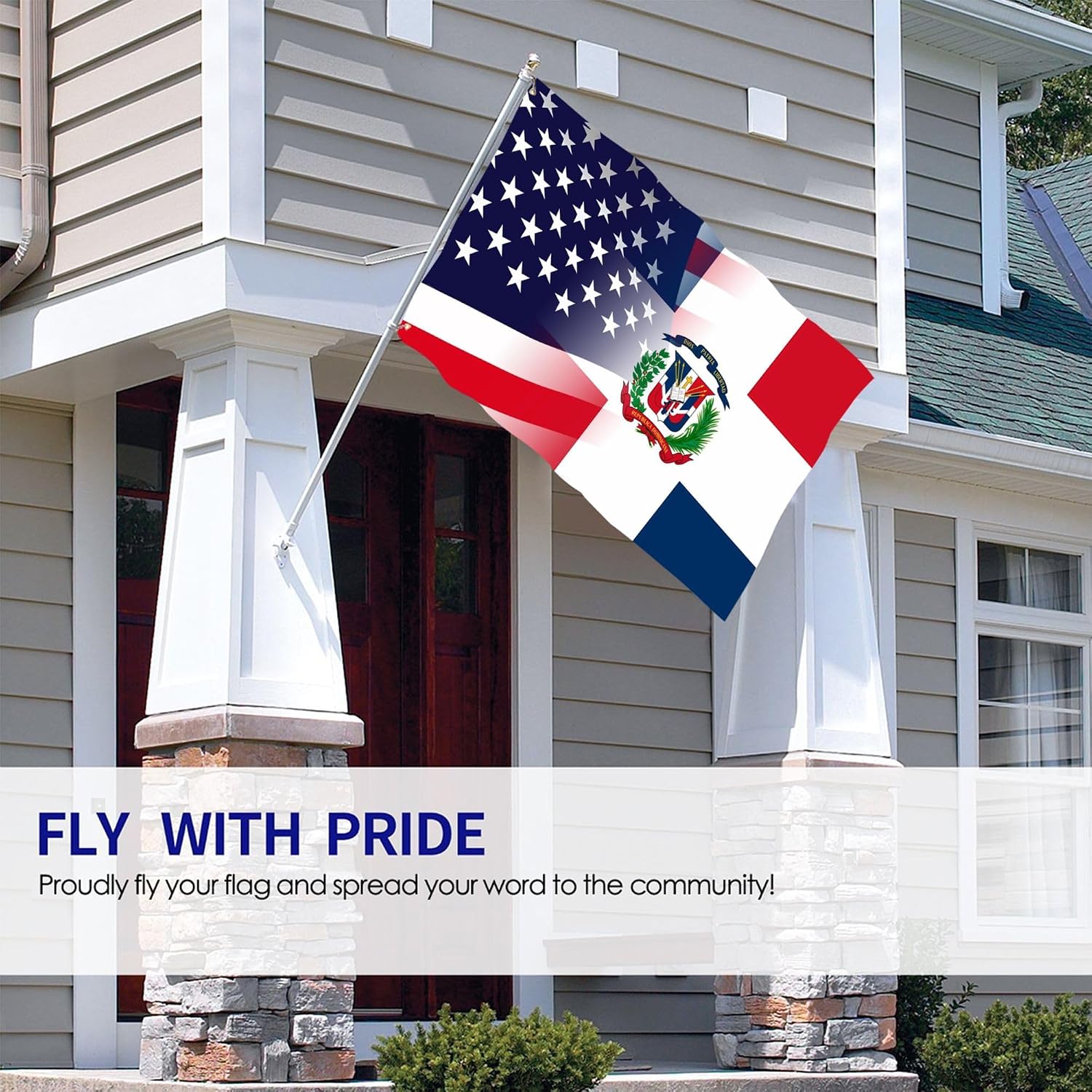 Nicaragua Nicaraguan And American Flag America USA 3x5 Ft Patriotic Banner Outdoor Indoor Decoration National Flags for Garden Car Yard Outside Decor