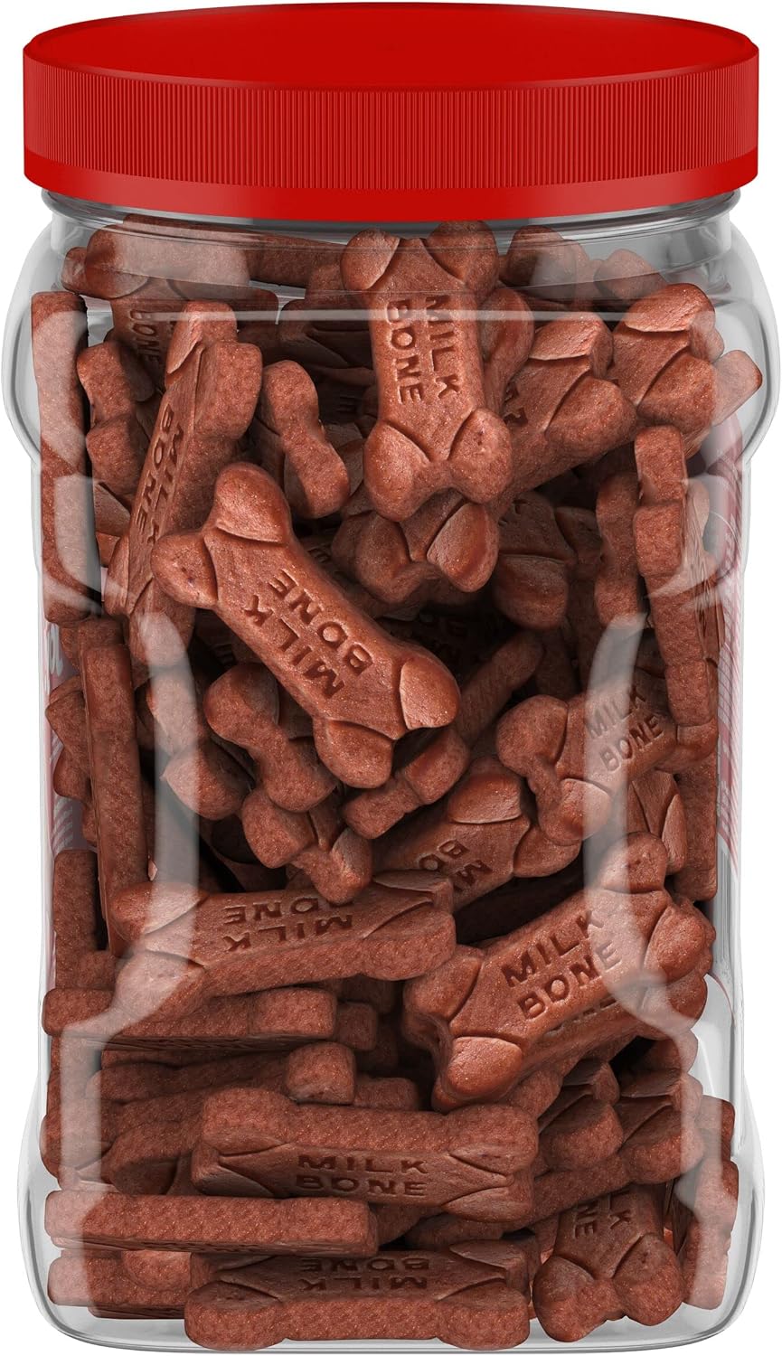 Milk-Bone Soft & Chewy Dog Training Treats, 25 oz Canister | Made with real chicken breast, soft dog treats for training and rewarding, 18% protein, fortified with vitamins and minerals