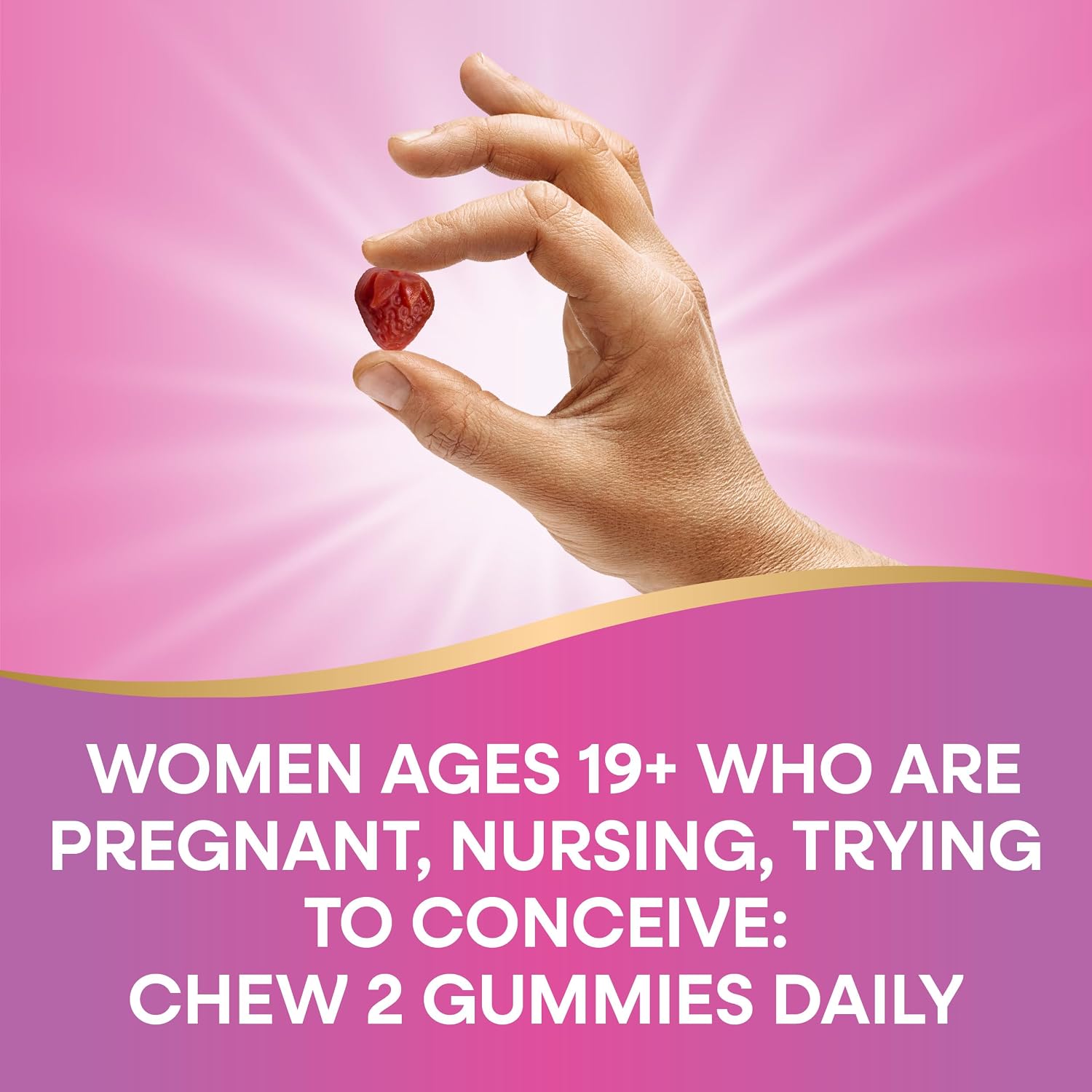 Nature's Way Alive! Daily Support Prenatal Gummy Multivitamin, 90 ct | Supplement with Plant-Based DHA for Brain & Eye Development*