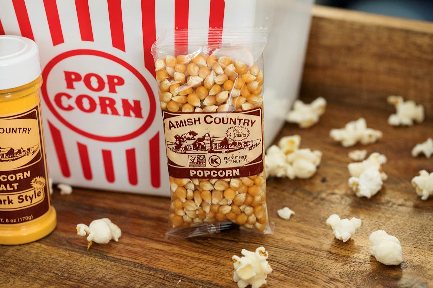 Amish Country Popcorn | 6 lb Bag | Mushroom Popcorn Kernels | Old Fashioned, Non-GMO and Gluten Free (Mushroom - 6 lb Bag)