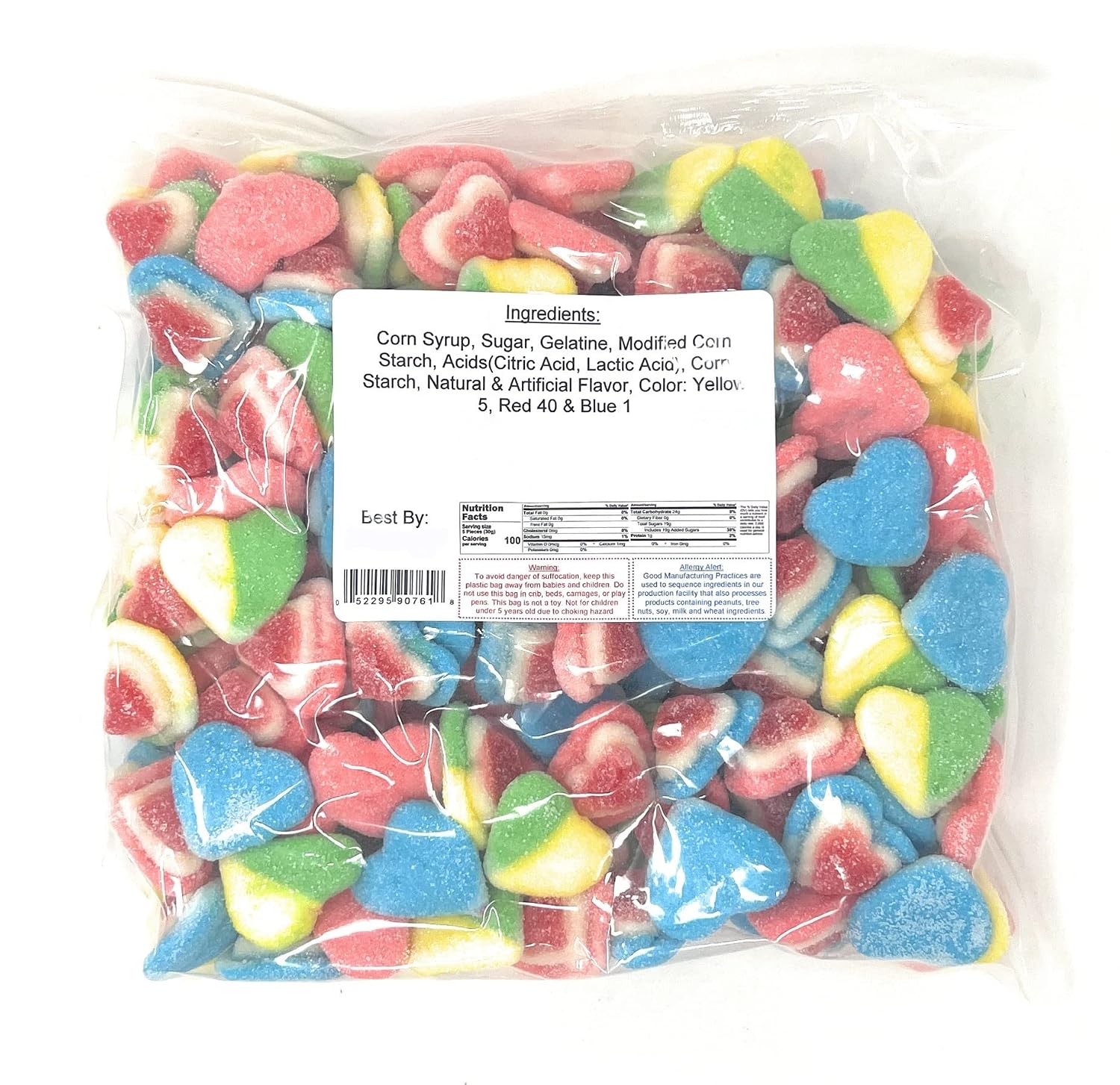 Yankee Traders Gummi Triple Hearts, 2 Lbs