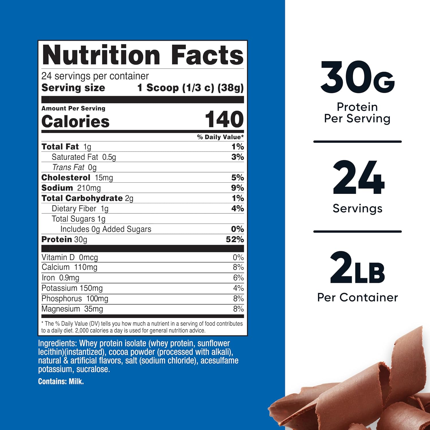 Nutricost Whey Protein Isolate Powder (Vanilla) 2LBS
