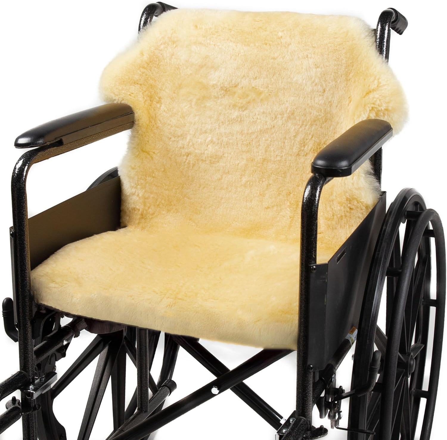 Natural Medical Sheepskin Pad, Non-Slip Back, Natural, 17 x 17 in, 1 Pack