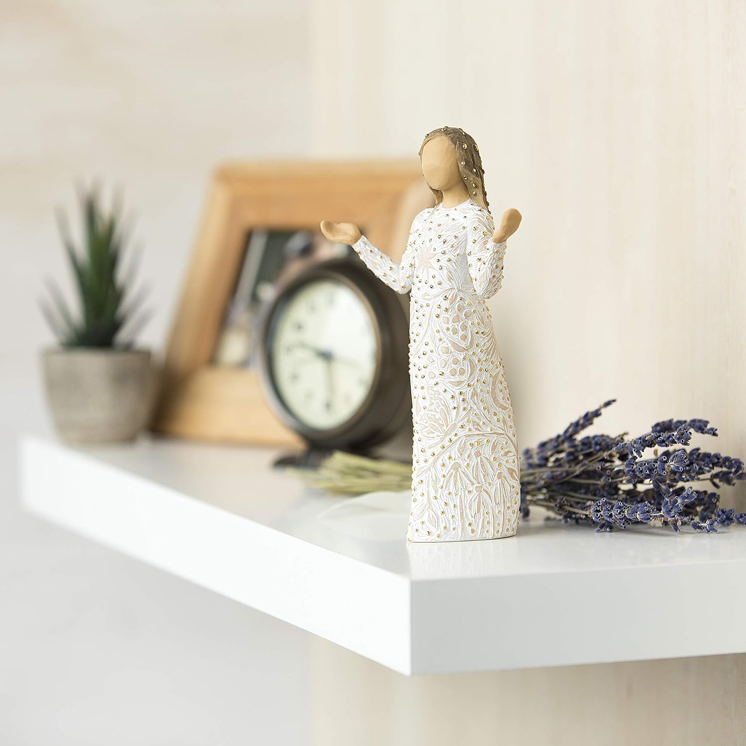 Willow Tree Everyday Blessings, Sculpted Hand-Painted Figure with Gold Leaf | Cast from a Susan Lordi Original Carving