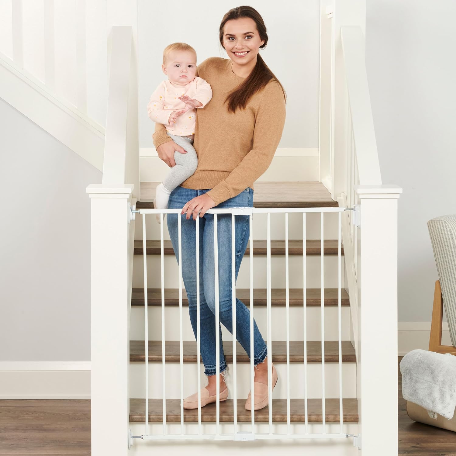 Regalo Safety 36" Extra Tall Baby Gate for Top of Stairs & Dooways