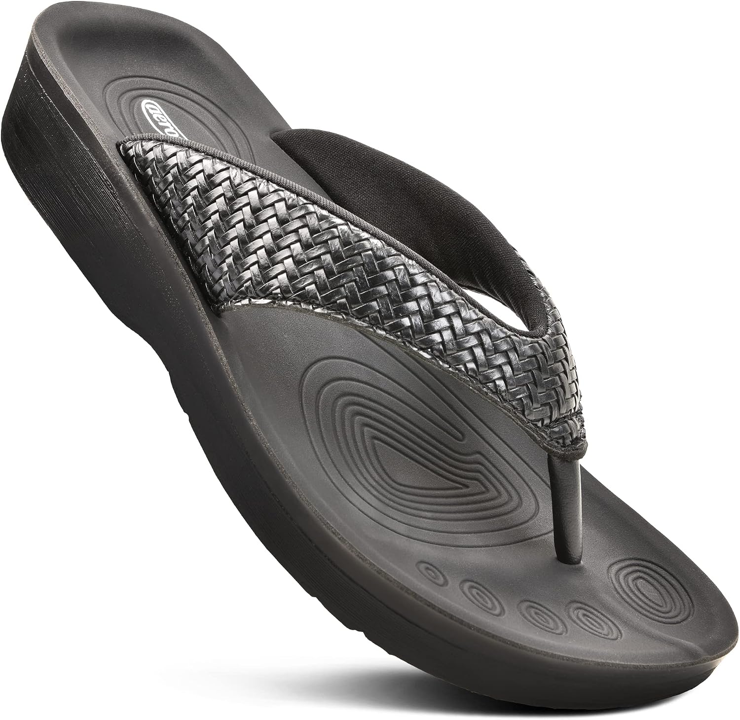 AEROTHOTIC Comfortable Arch Support Flip Flops for Women Orthotic Sandals