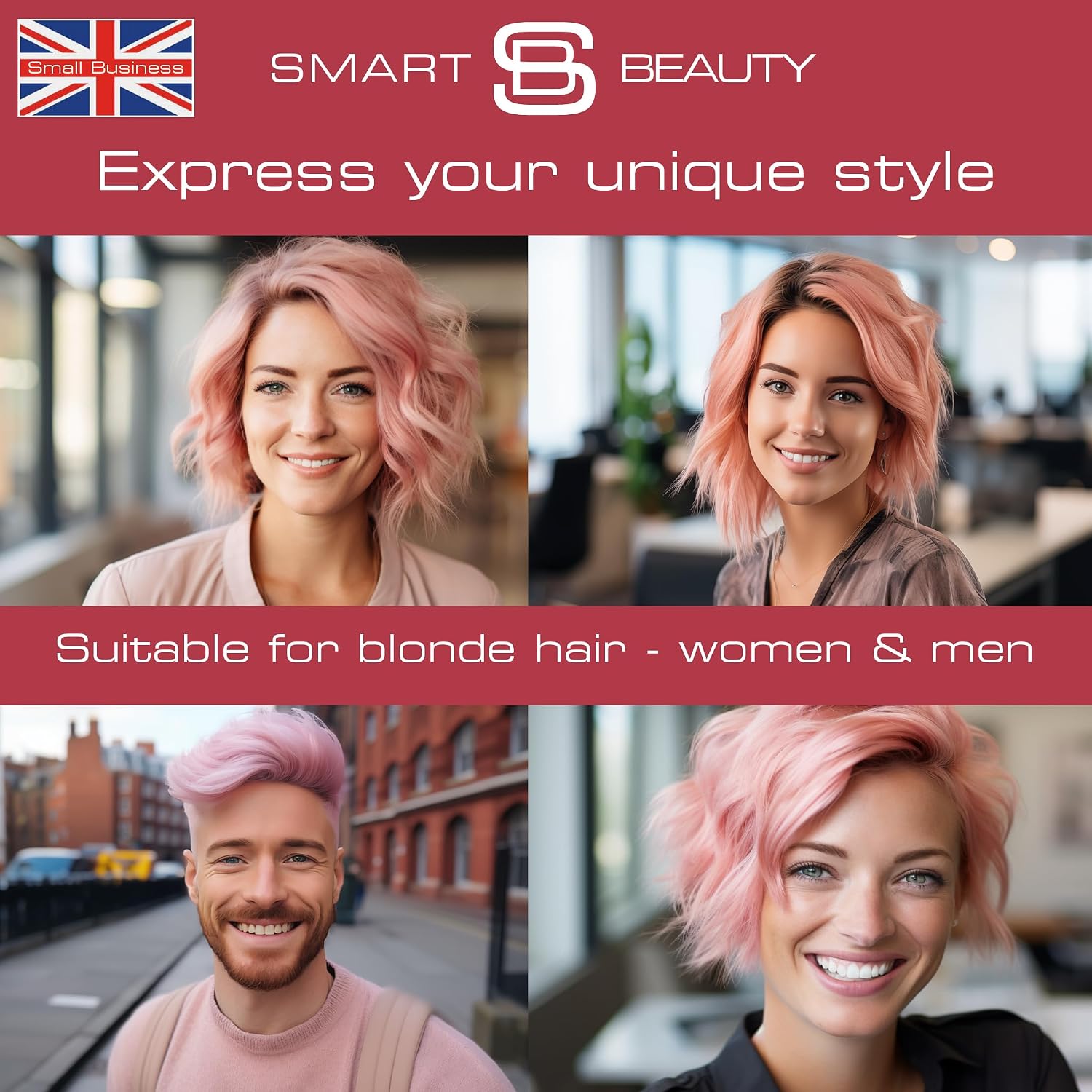 Smart Beauty Blonde Bleach-It, The Ultimate Lightener for Dark Hair, Perfect for Highlighting and Vibrant Pastel Colour, Hair Bleach Kit, Vegan & Cruelty Free