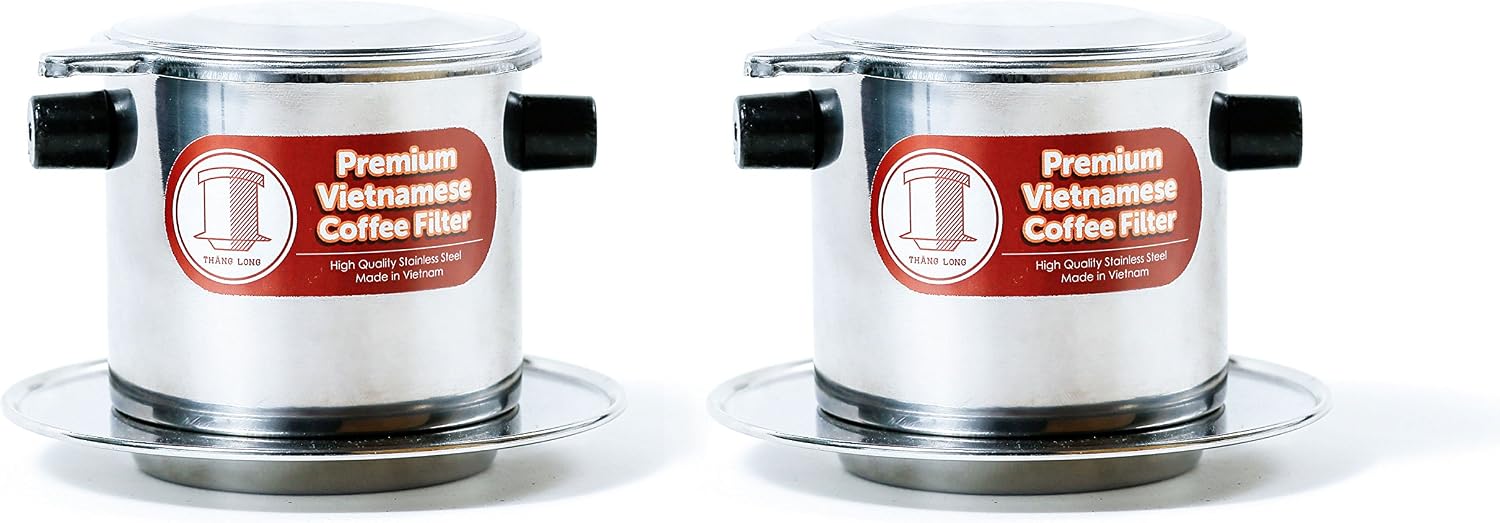 Vietnamese Drip Coffee Maker Filter. Single Cup Serve. Inox. 6 oz Small Stainless Steel